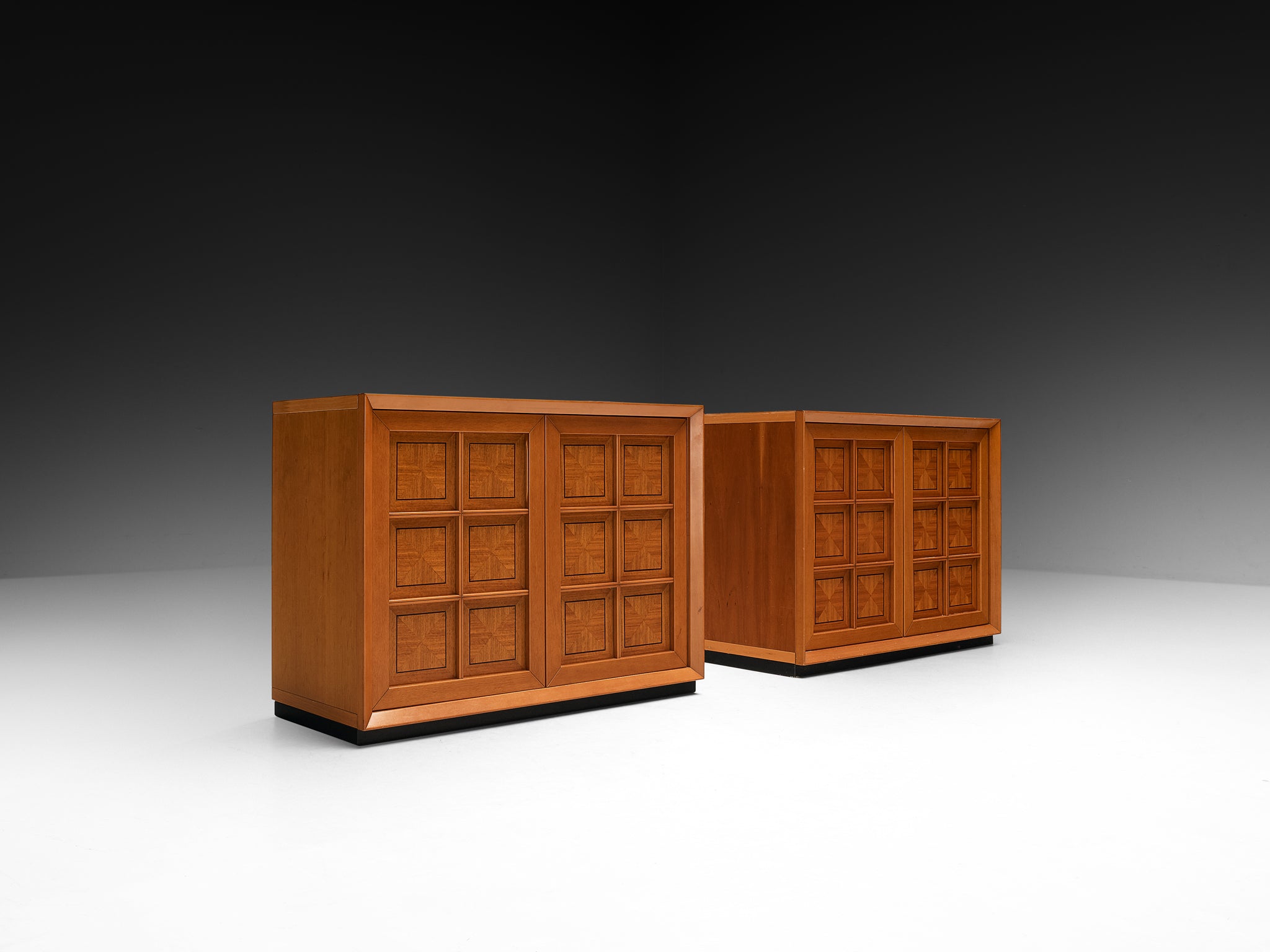Italian Postmodern Sideboards with Geometric Front Case pieces and storage cabinets Morentz