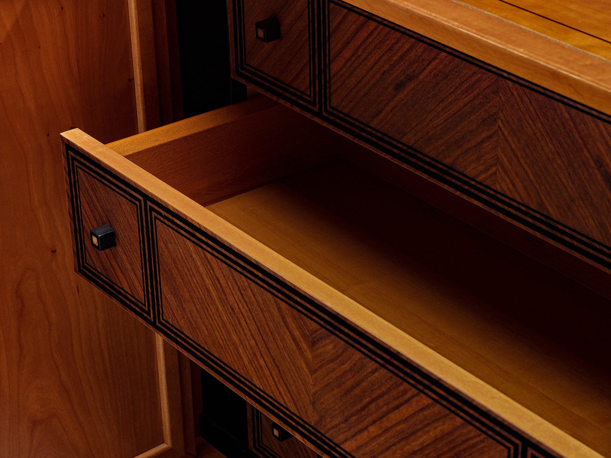 Italian Postmodern Sideboard with Geometric Front Case pieces and storage cabinets Morentz