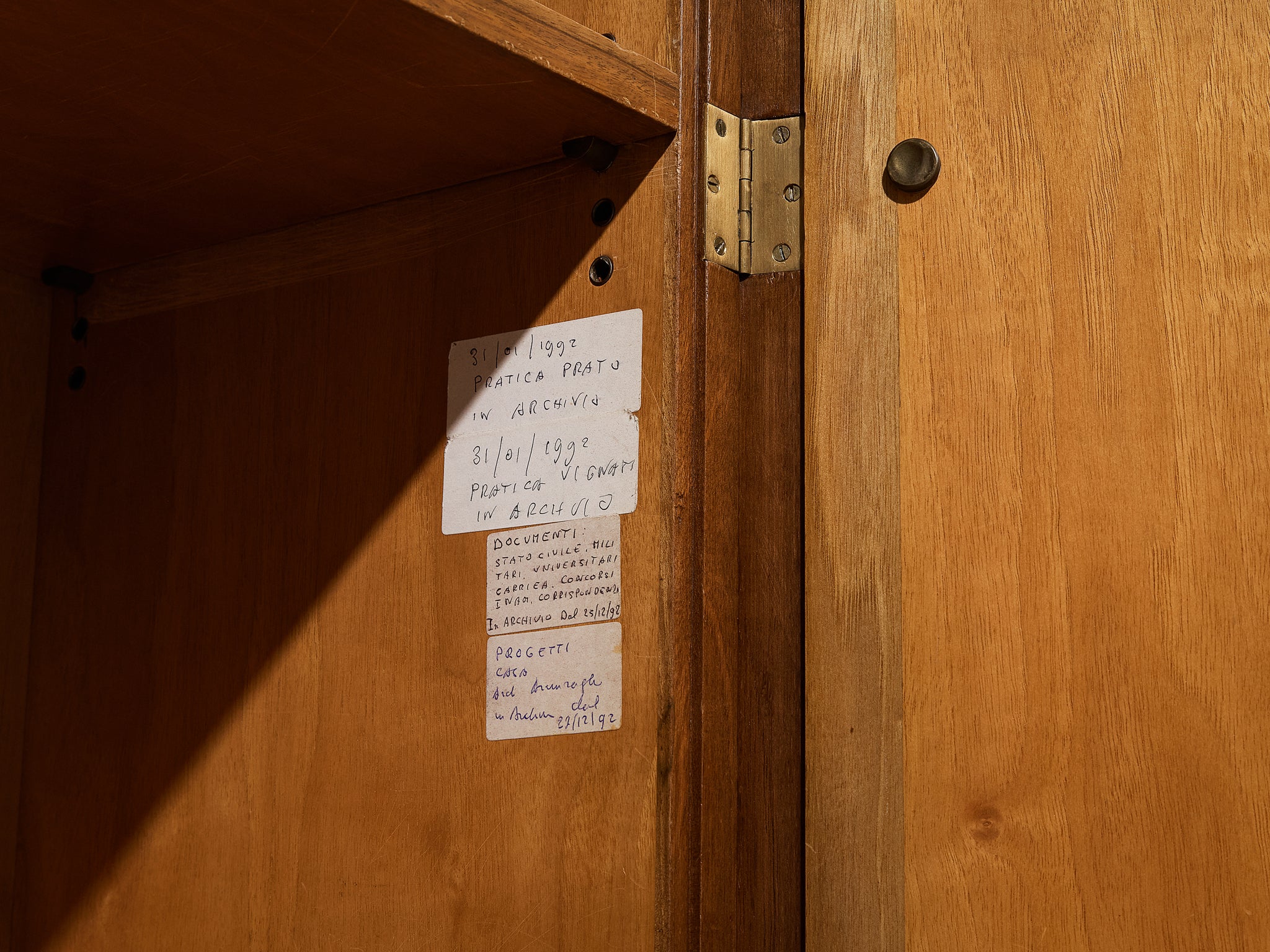 Mid-Century Italian Wall Unit in Walnut with Blue Accents Case pieces and storage cabinets Morentz