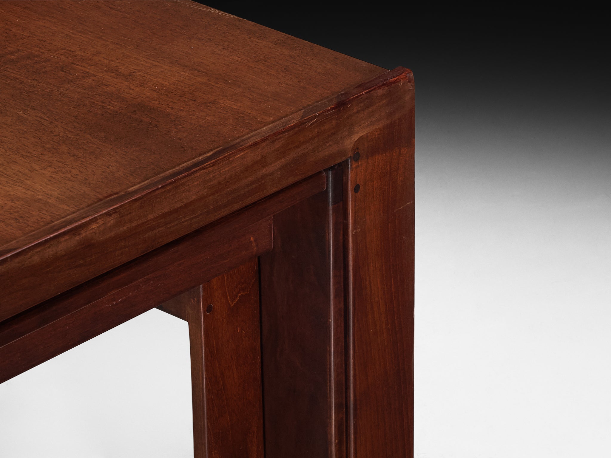 Afra & Tobia Scarpa for Cassina '777' Nesting Tables in Walnut Tables Morentz