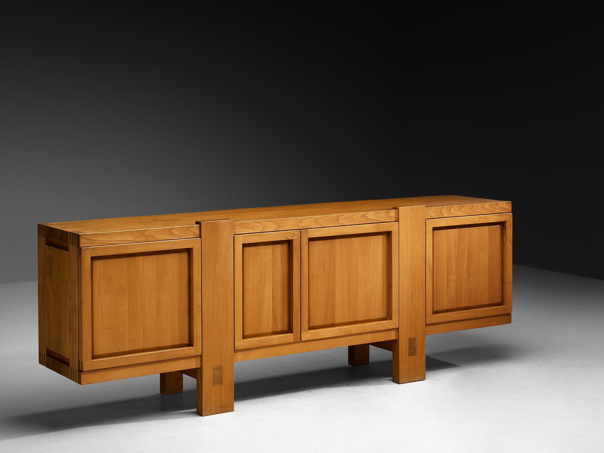 Early Pierre Chapo Sideboard 'R16' in Solid Elm Case pieces and storage cabinets Morentz