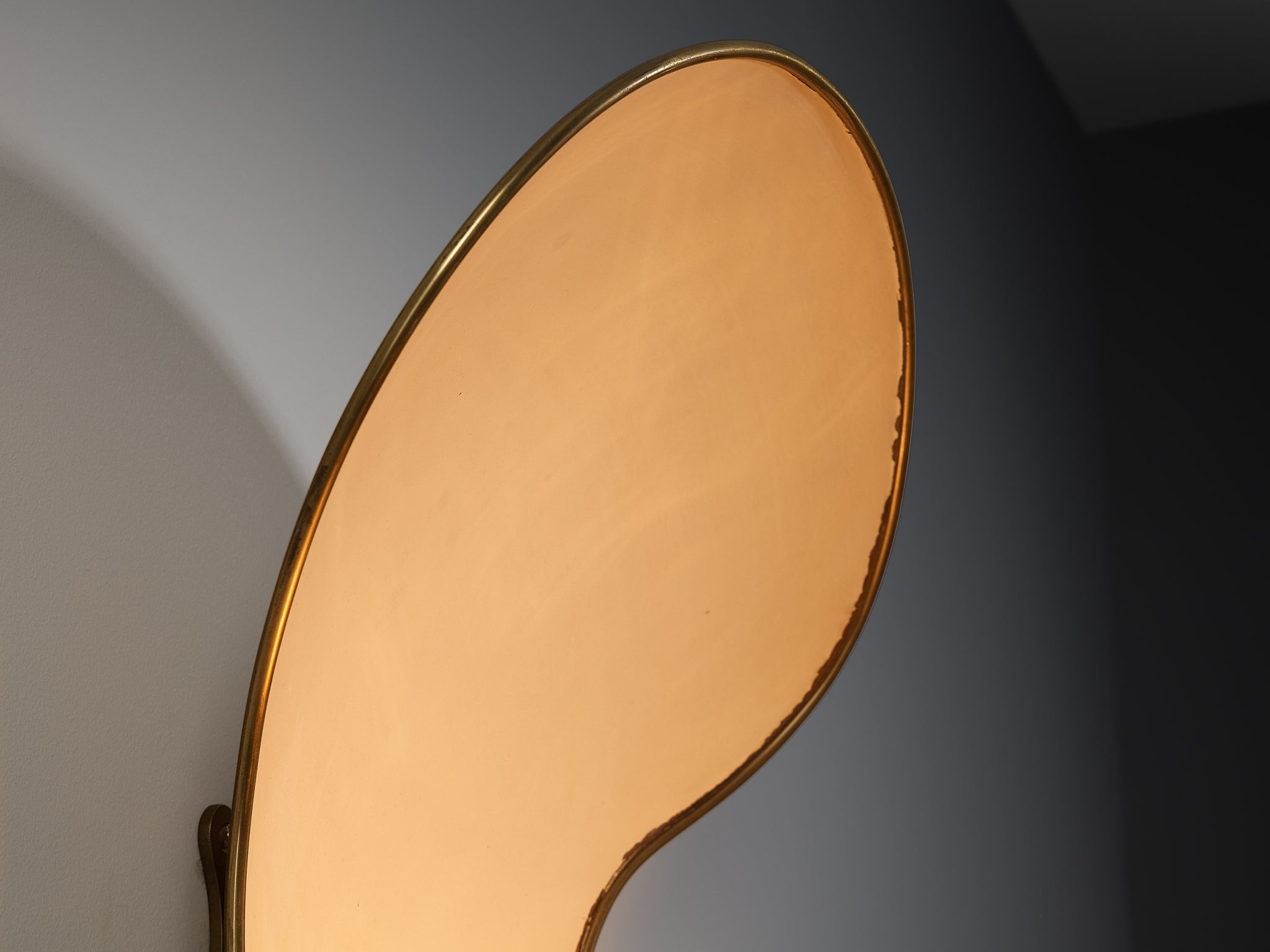 Rare Carl-Axel Acking '5017' Wall Light with Organic Shades in Perforated Brass Lighting Morentz