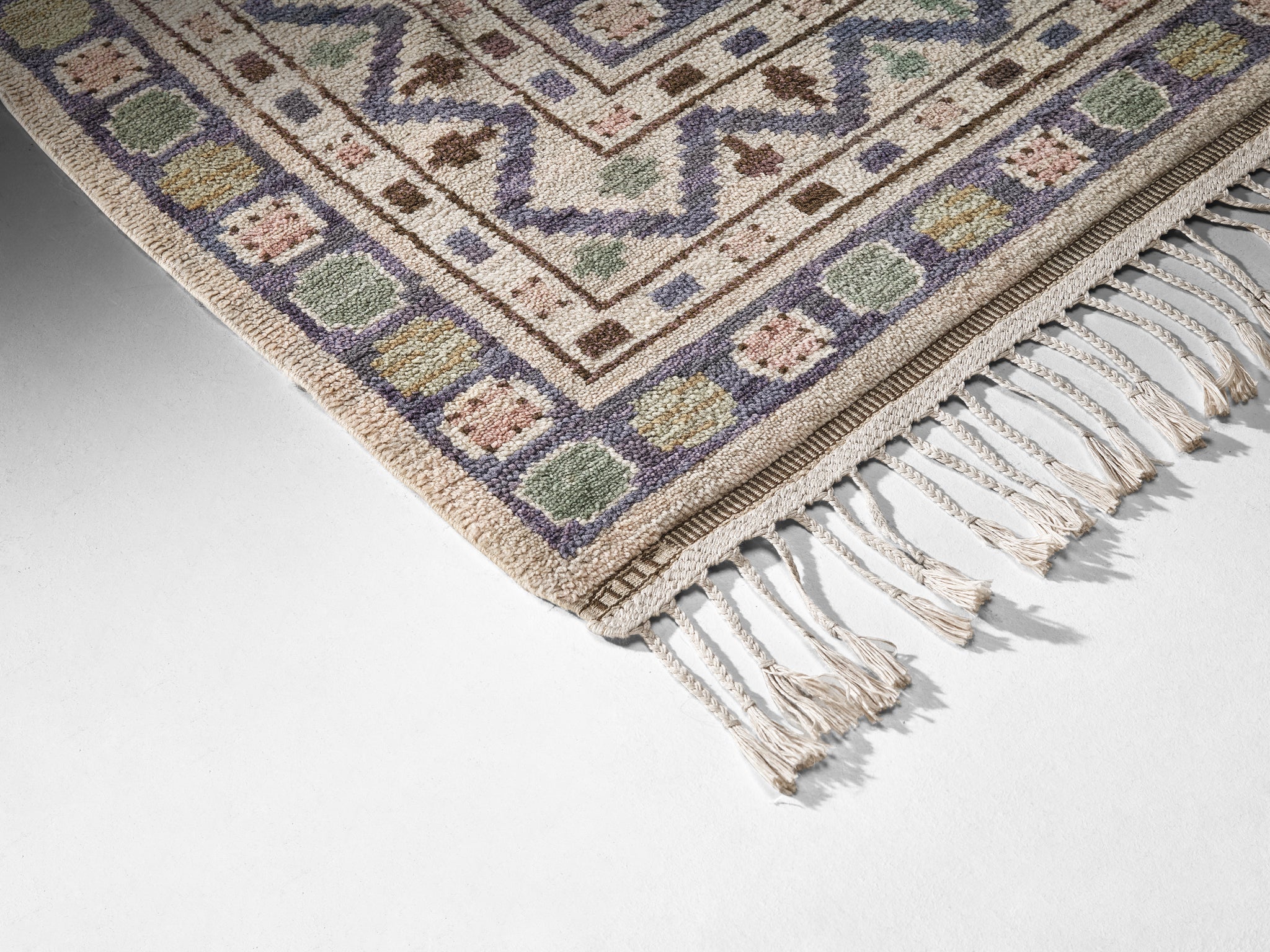 Märta Måås-Fjetterström Rare and Large 'Hästhagen' Carpet in Wool 522cm/205.51in. Rugs and Carpets Morentz