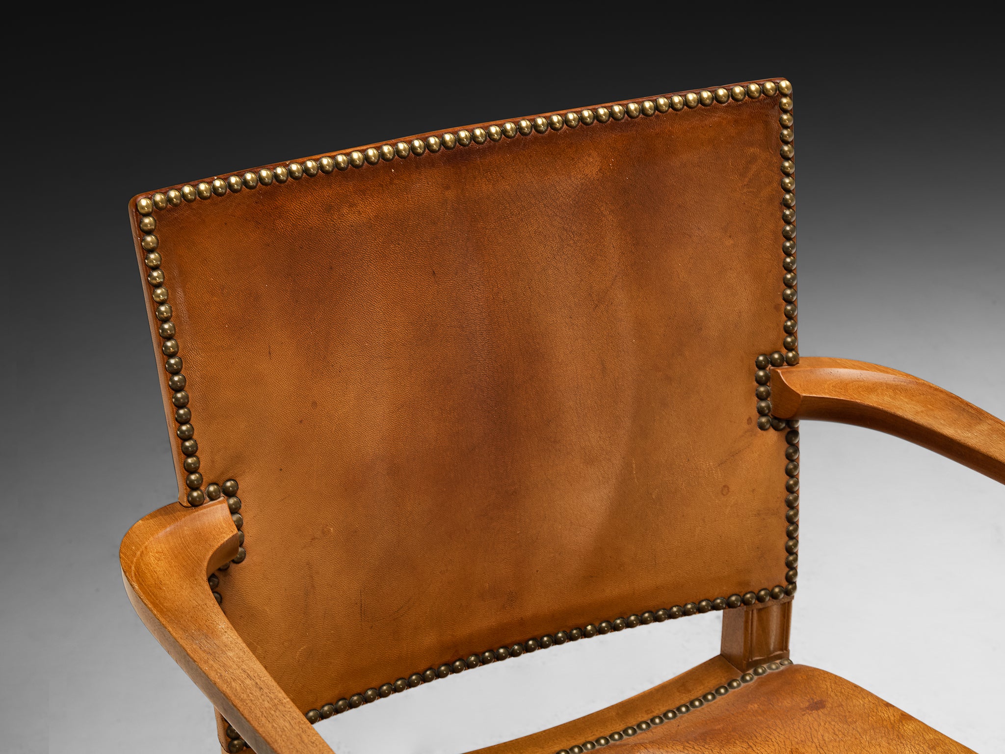 Kaare Klint Rare Set of Eight Dining Chairs in Niger Leather and Mahogany Seating Morentz