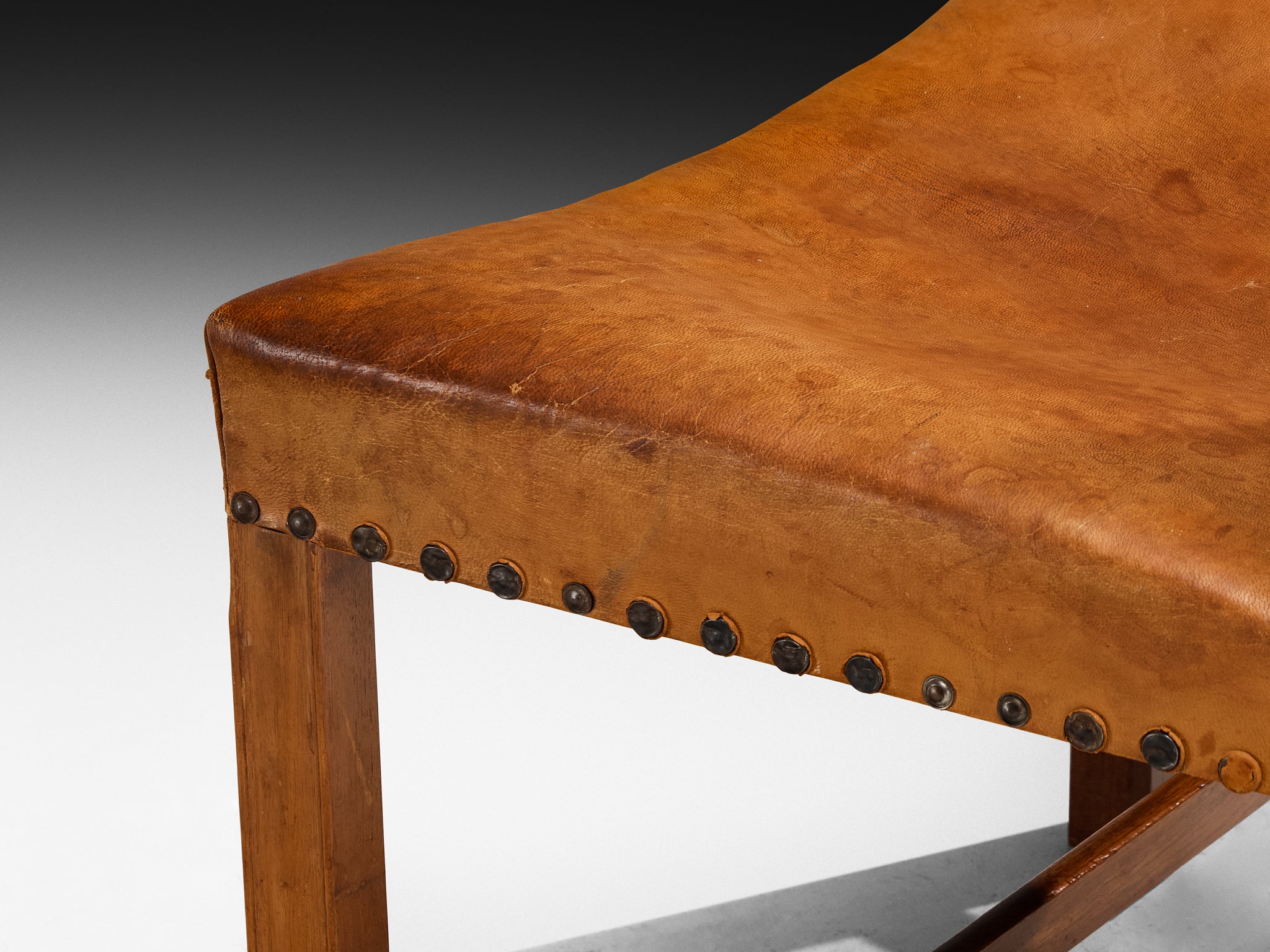 Kaare Klint Rare Set of Eight Dining Chairs in Niger Leather and Mahogany Seating Morentz