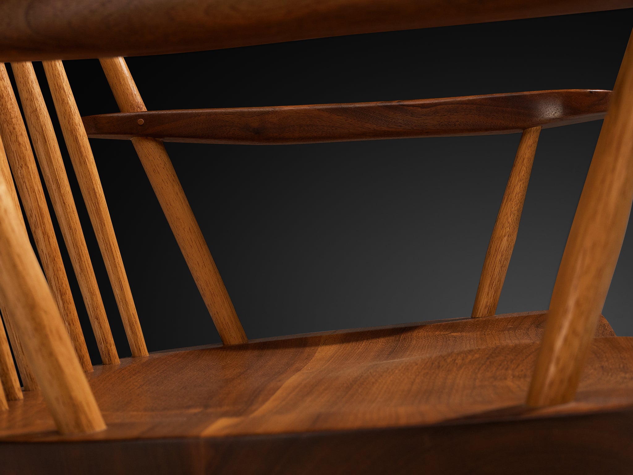 George Nakashima 'New' Armchair in Walnut and Hickory