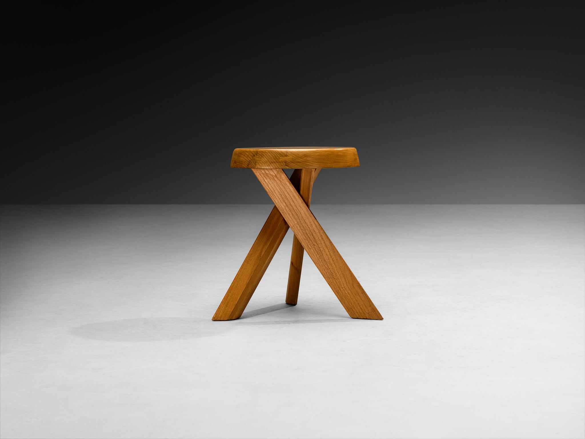 Pierre Chapo Stools 'S13A' in Solid Elm Seating Morentz