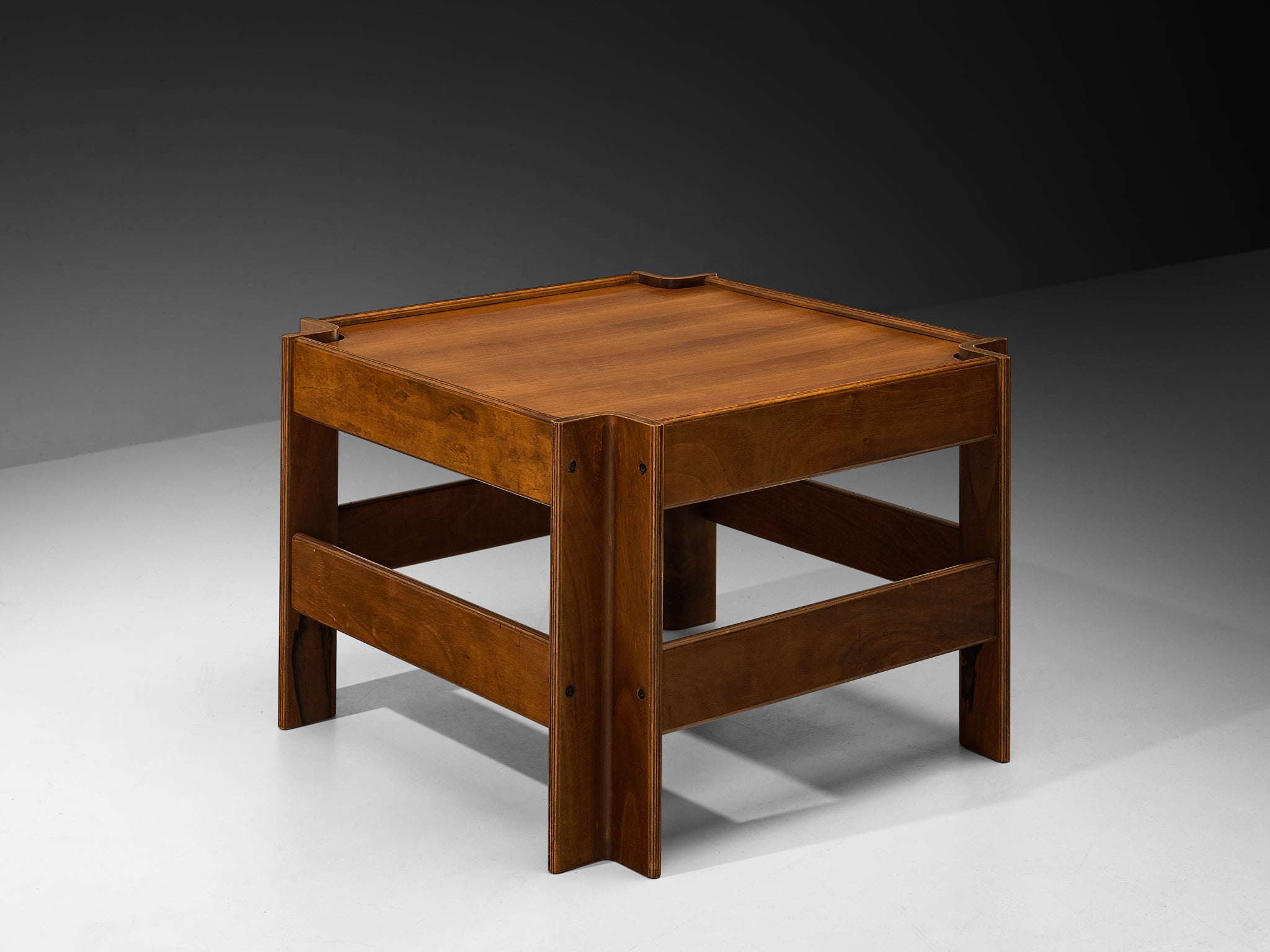 Sergio Asti for Poltronova 'Zelda' Coffee Table in Walnut Tables Morentz