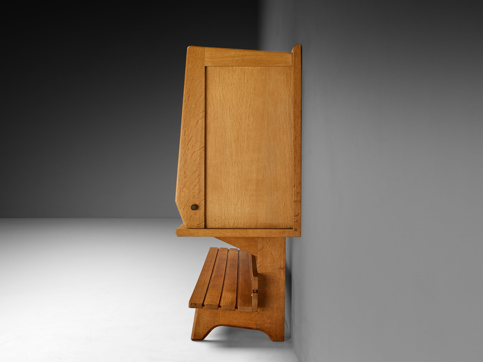 Guillerme & Chambron Sideboard in Oak, Glass and Ceramic Case pieces and storage cabinets Morentz