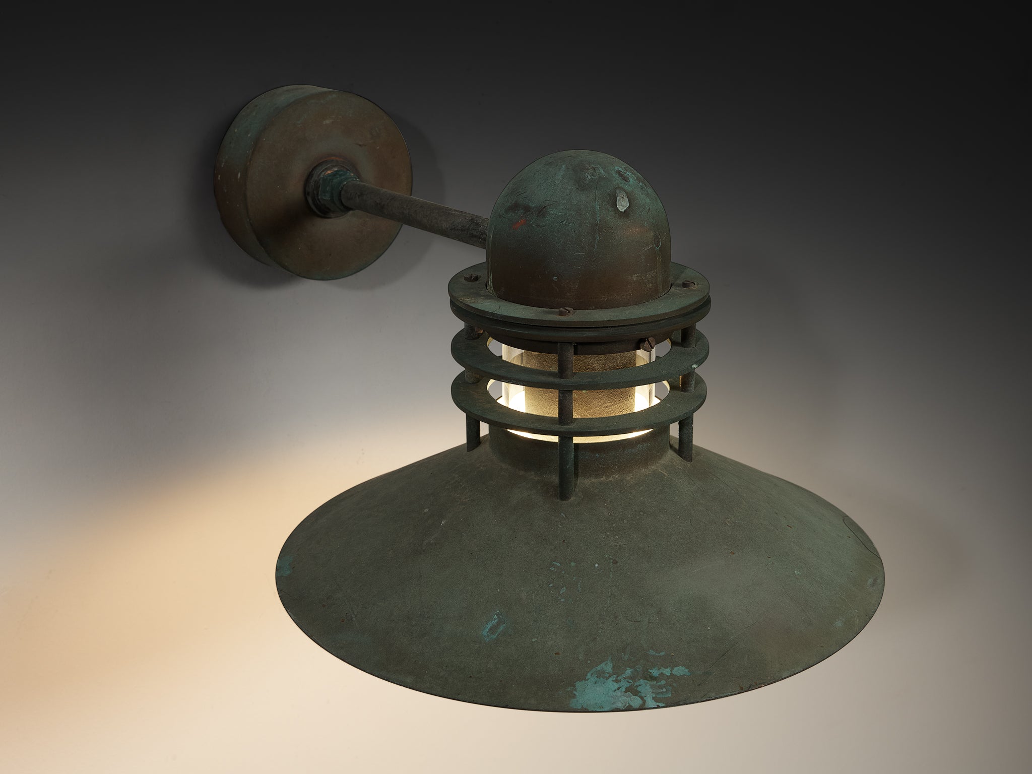 Homann & Kjær for Louis Poulson Wall Lamps ‘Nyhavn’ in Copper Lighting Morentz