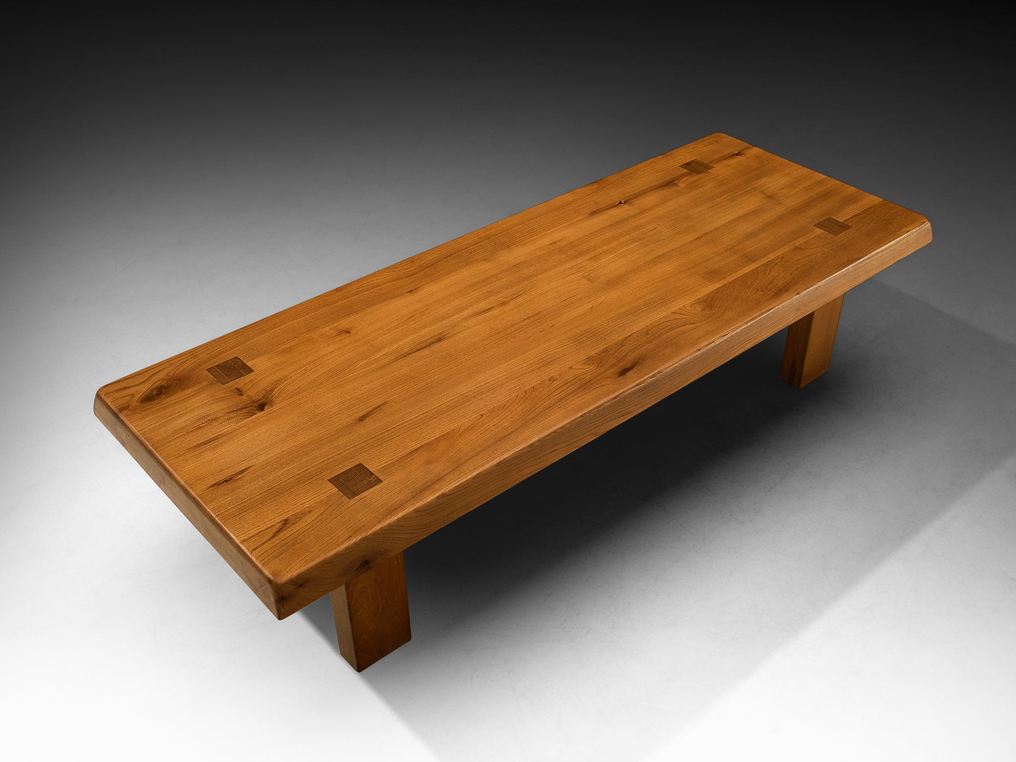 Pierre Chapo Coffee Table 'T08' in Solid Elm Tables Morentz