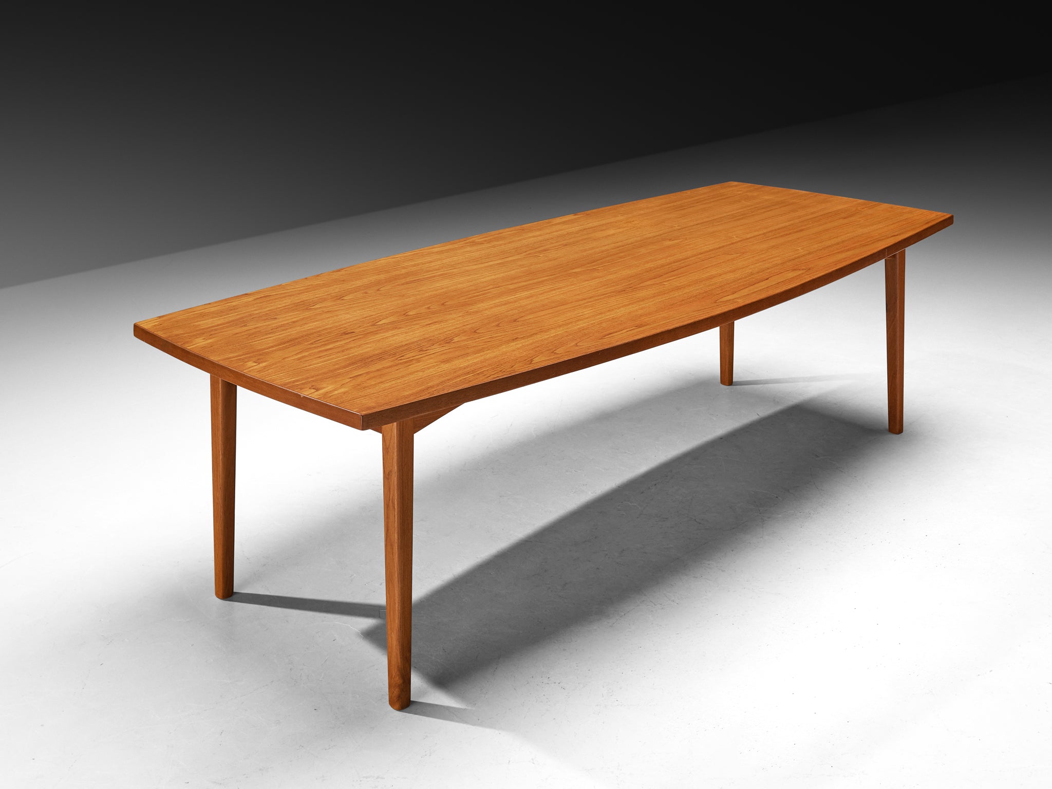 Scandinavian Modern Hexagonal Dining Table in Teak Tables Morentz