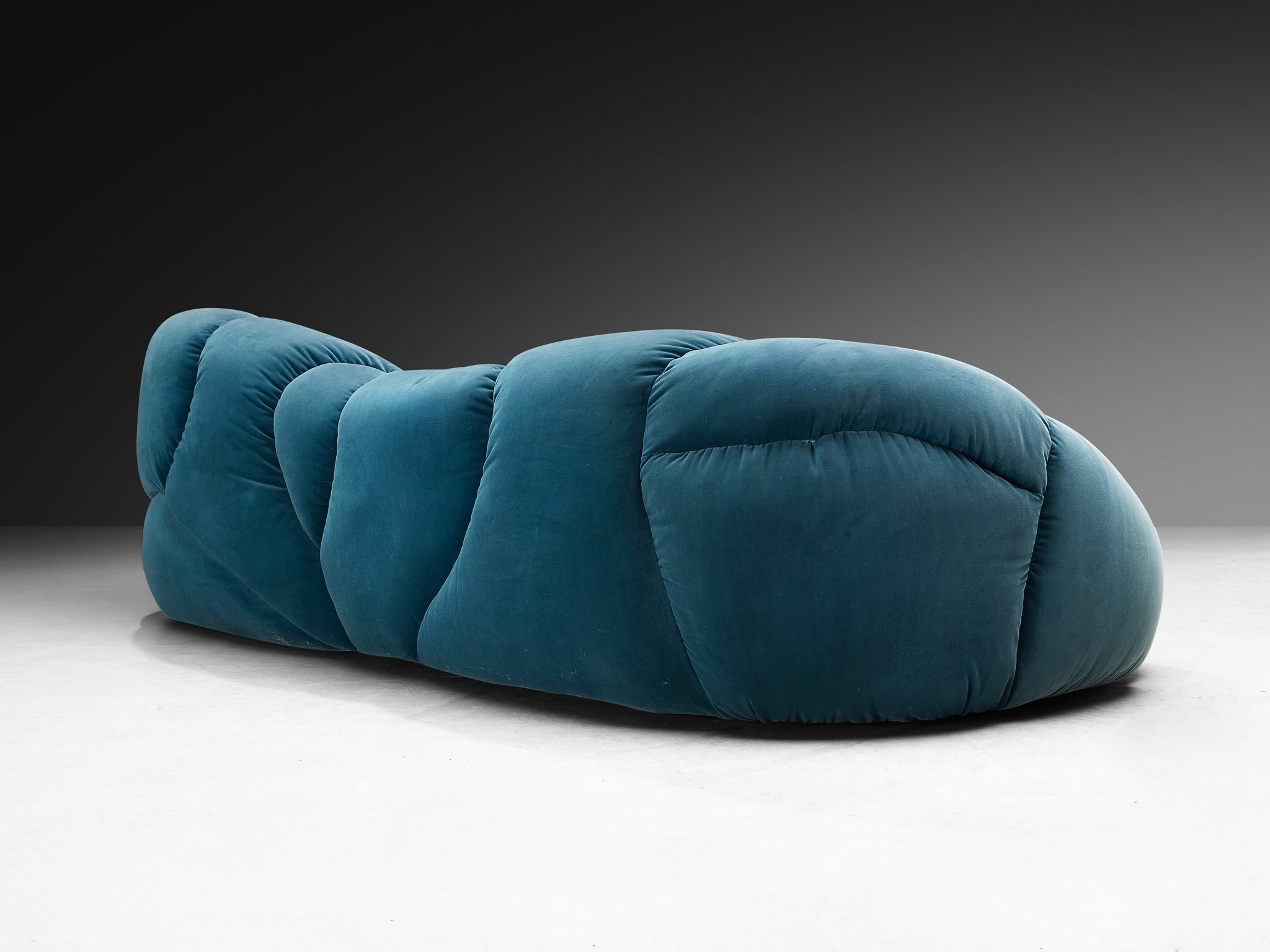 Howard Keith 'Cloud' Sofa Upholstered in Blue Velvet Seating Morentz