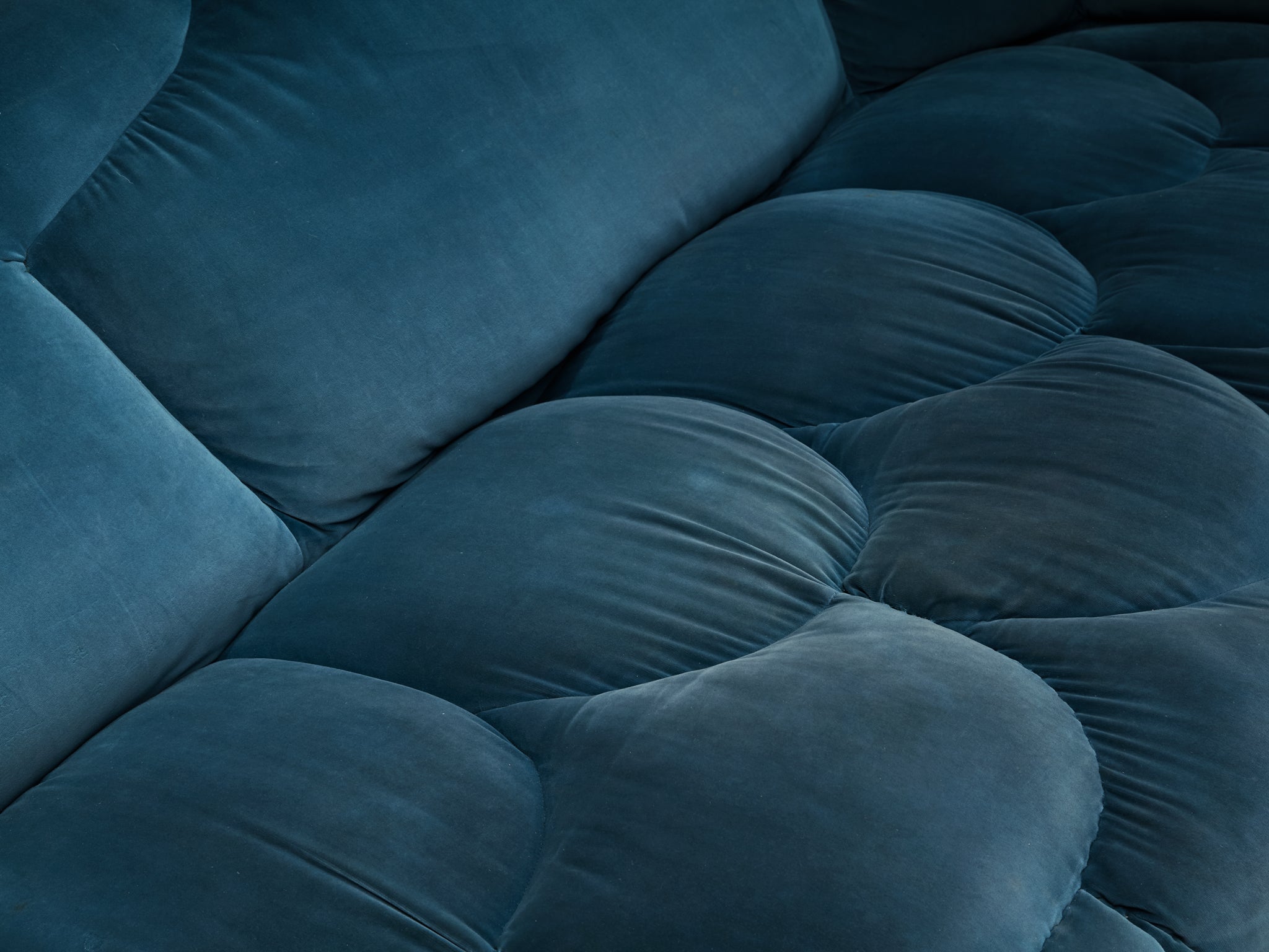 Howard Keith 'Cloud' Sofa Upholstered in Blue Velvet Seating Morentz