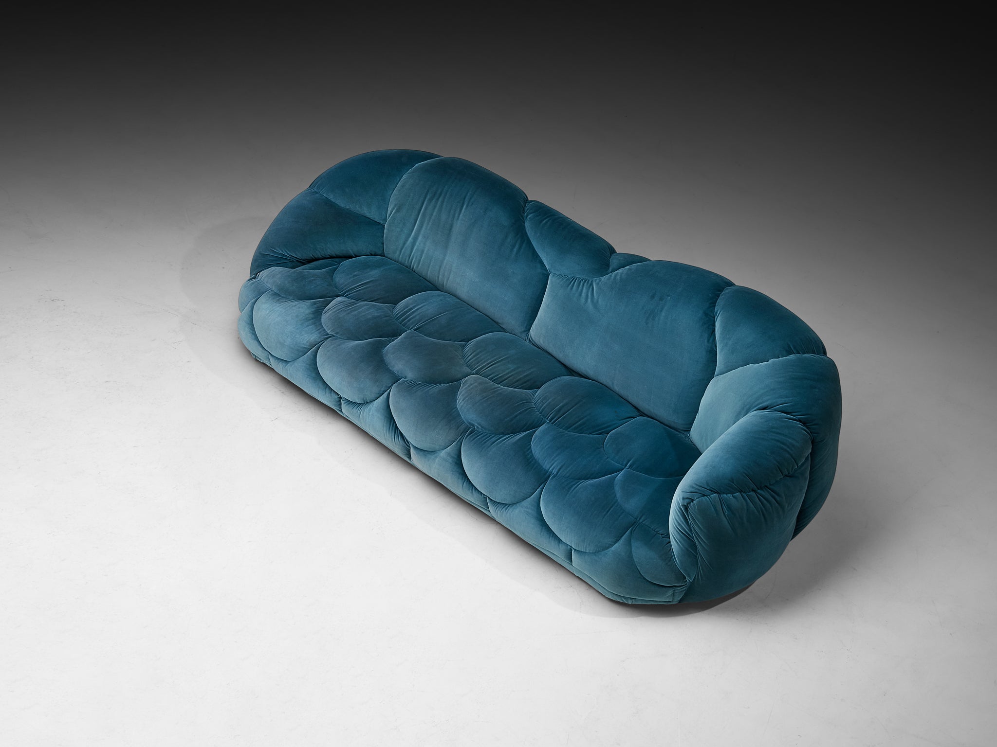 Howard Keith 'Cloud' Sofa Upholstered in Blue Velvet Seating Morentz