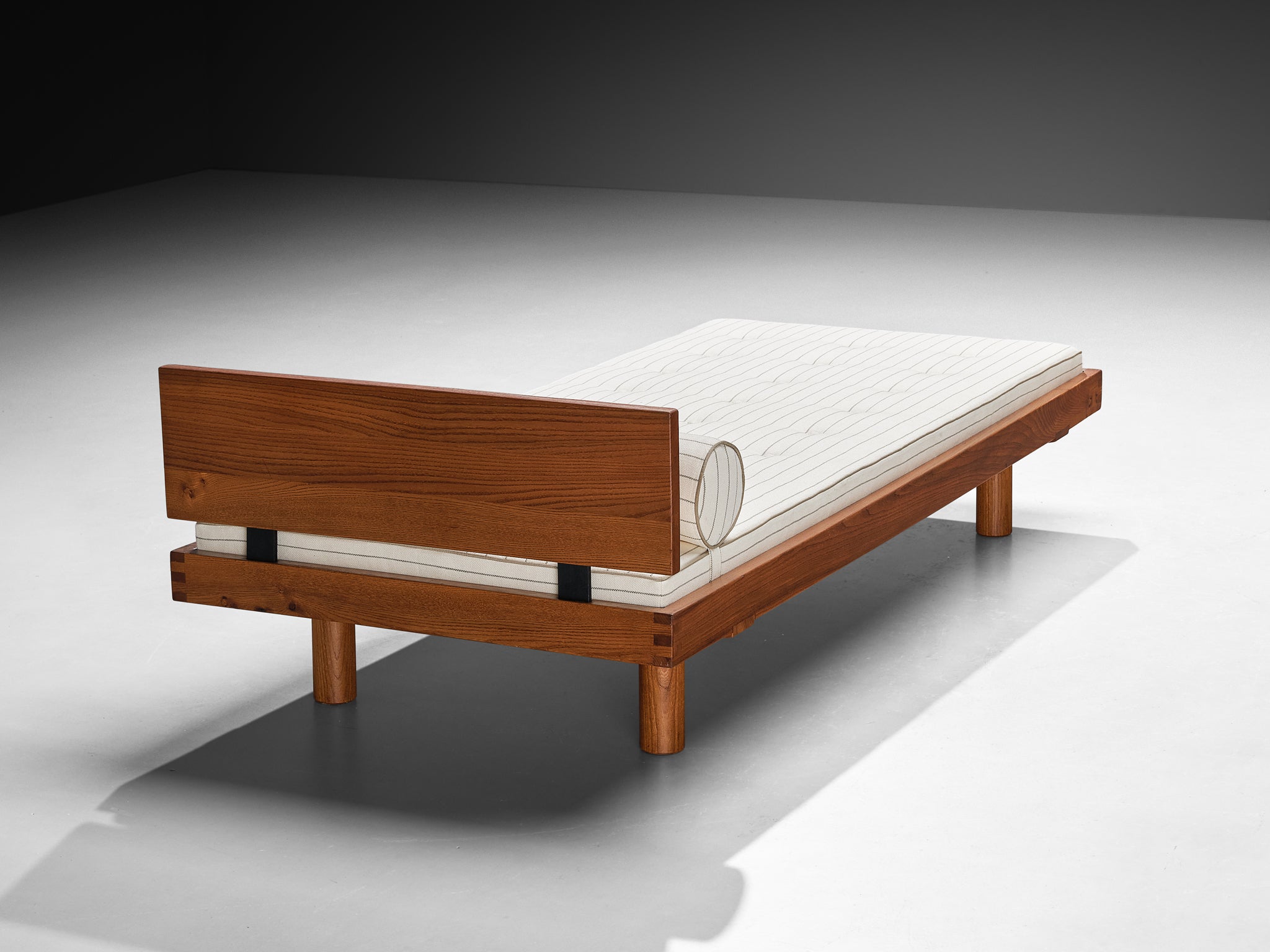 Pierre Chapo Single Bed 'L01H' in Elm More Furniture and Collectibles Morentz