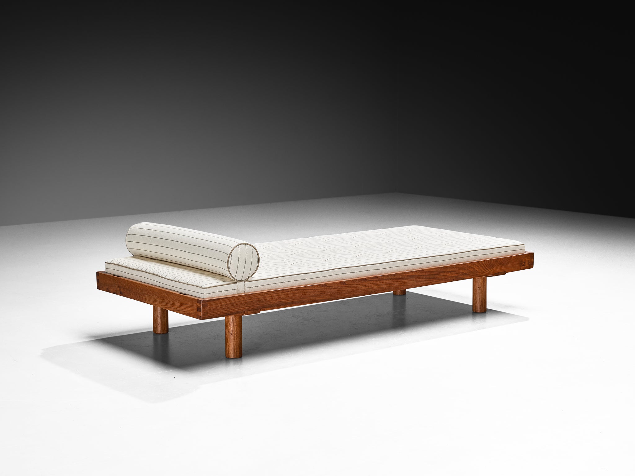 Pierre Chapo Single Bed 'L01H' in Elm More Furniture and Collectibles Morentz