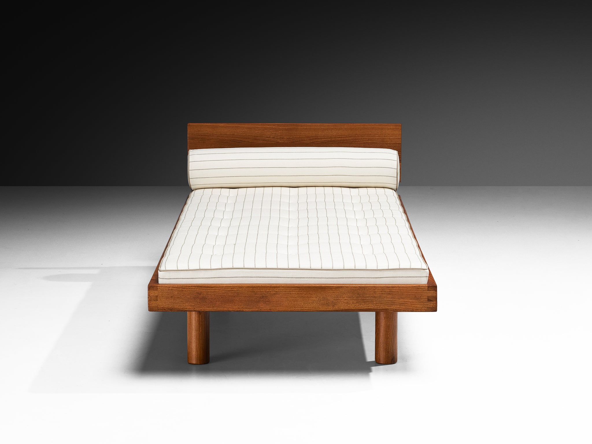 Pierre Chapo Single Bed 'L01H' in Elm More Furniture and Collectibles Morentz