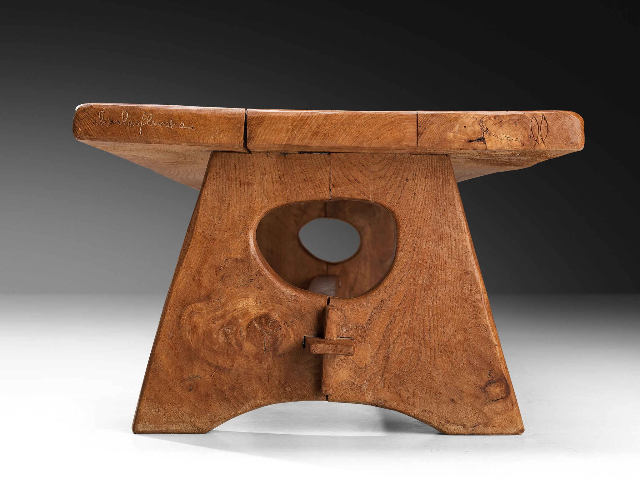 Charles Flandre Naturalistic Coffee Table in Solid Elm Tables Morentz