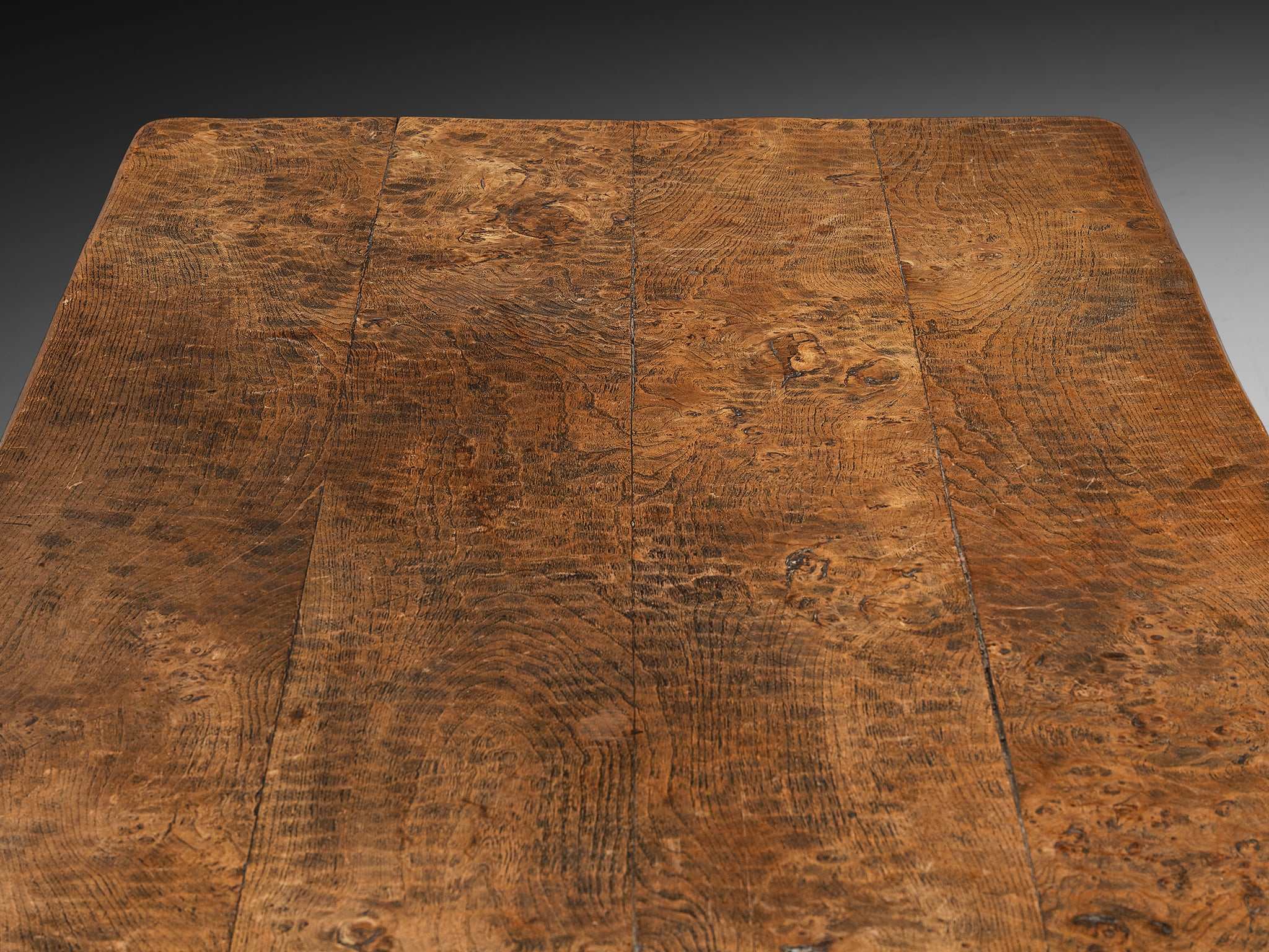 Charles Flandre Naturalistic Dining Table in Solid Elm Tables Morentz