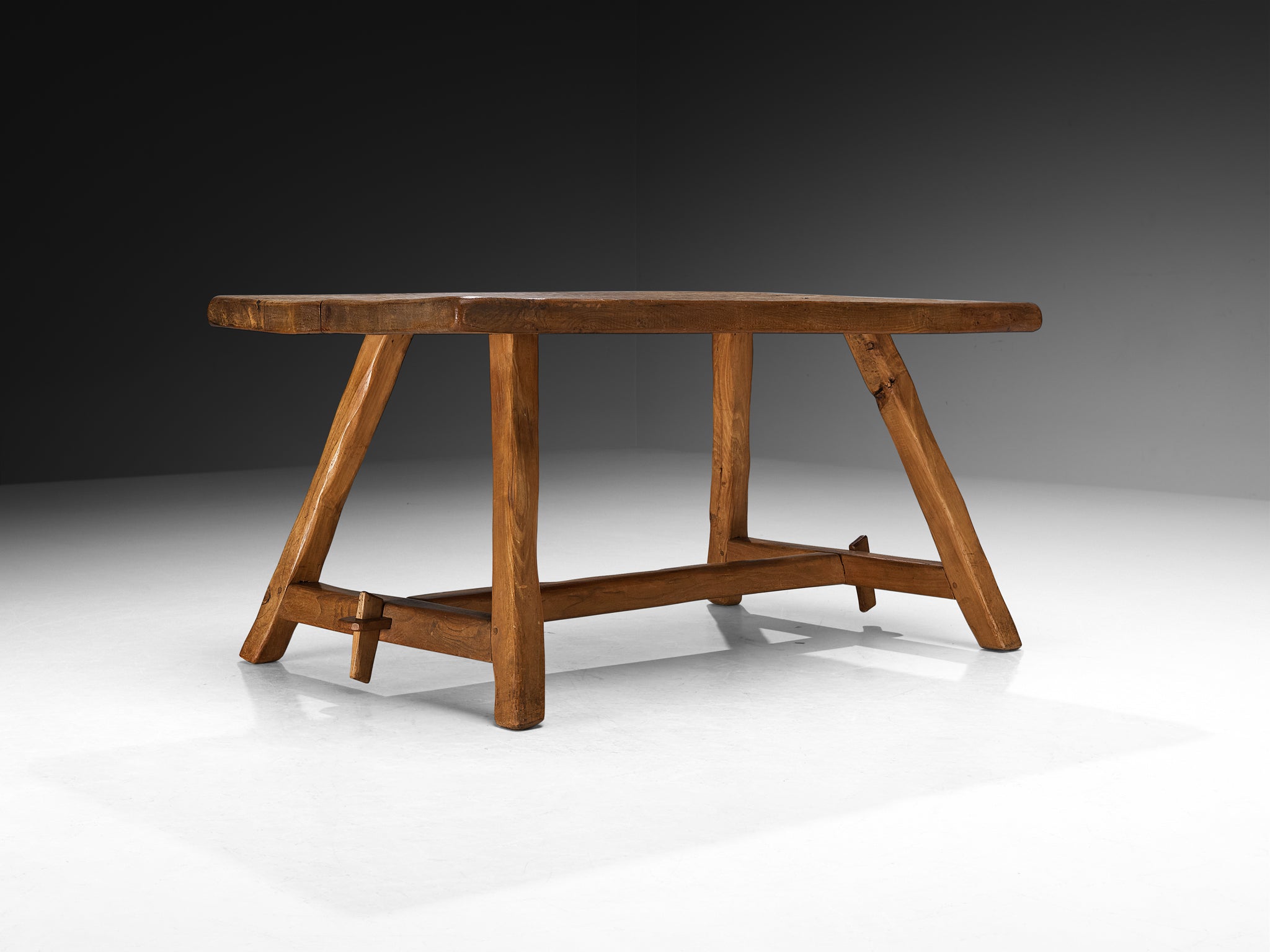 Charles Flandre Naturalistic Dining Table in Solid Elm Tables Morentz