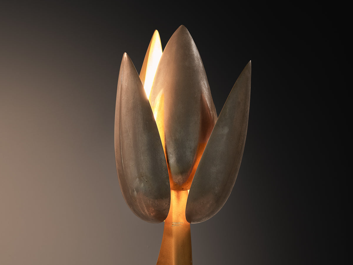Atelier Michel Armand Sculptural 'Fleur' Table Lamp Lighting Morentz