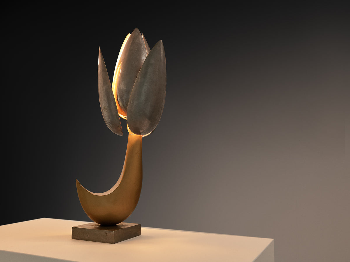Atelier Michel Armand Sculptural 'Fleur' Table Lamp Lighting Morentz