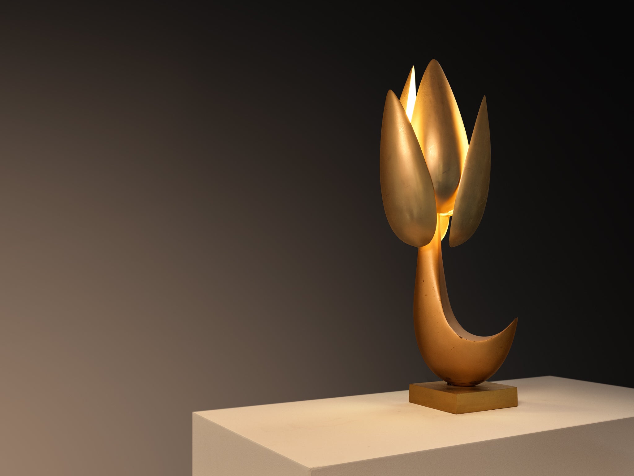 Atelier Michel Armand Sculptural 'Fleur' Table Lamp Lighting Morentz