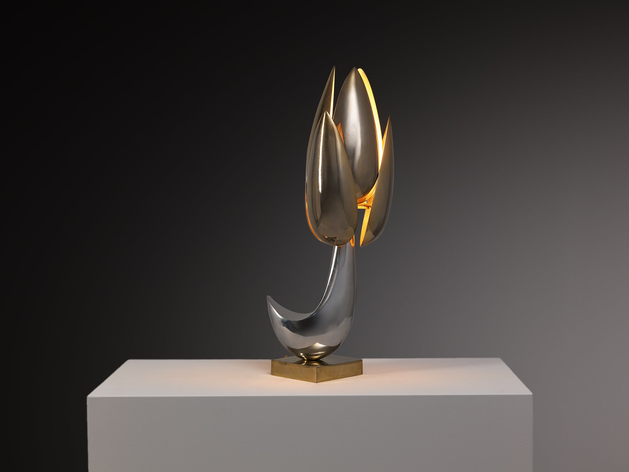 Atelier Michel Armand Sculptural 'Fleur' Table Lamp Lighting Morentz