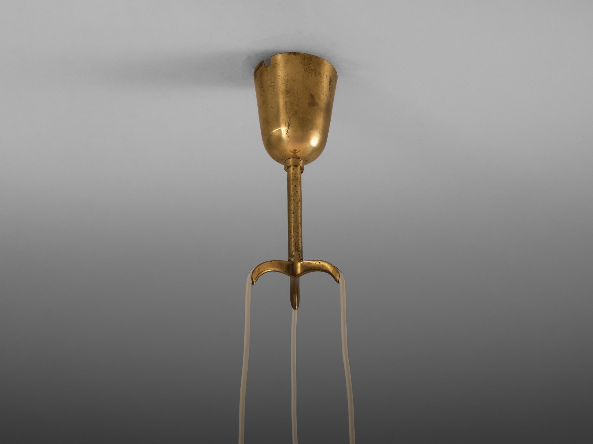 Paavo Tynell for Taito Pendant Lamp Model '1959' in Perforated Brass Lighting Morentz