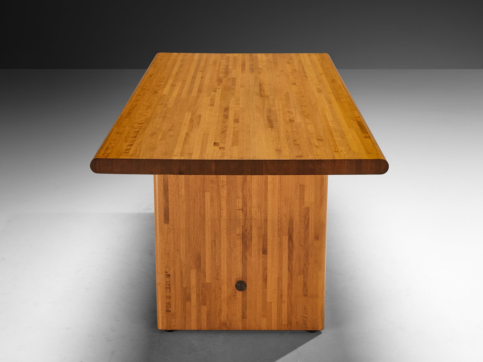 Italian Postmodern Dining Table in Walnut Tables Morentz