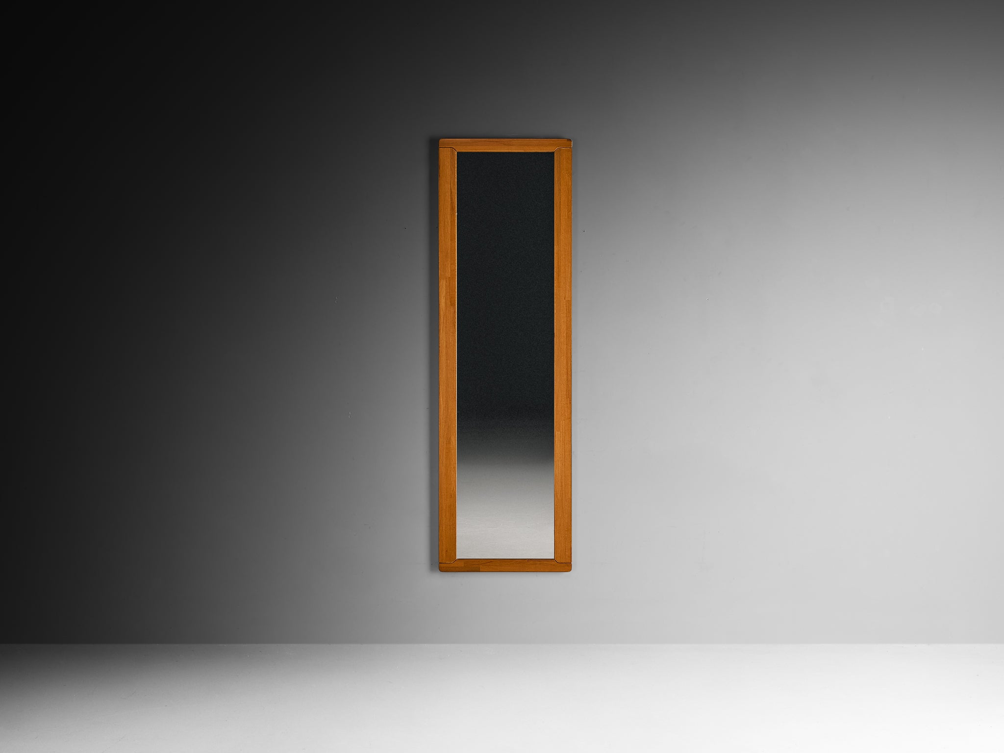 Post-Modern Italian Wall Mirror in Walnut Mirrors Morentz