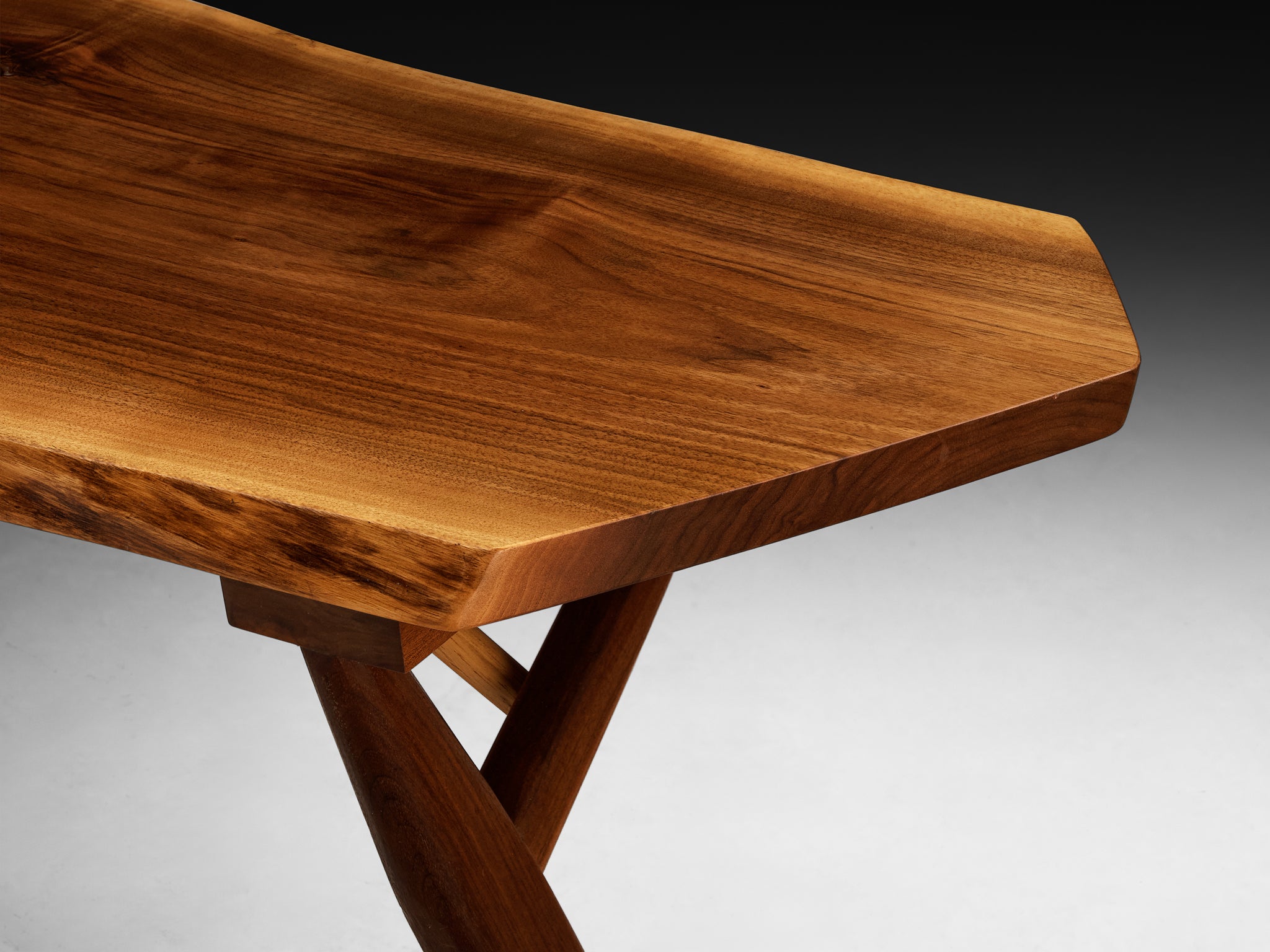 George Nakashima 'Conoid' Writing Desk in American Black Walnut Tables Morentz