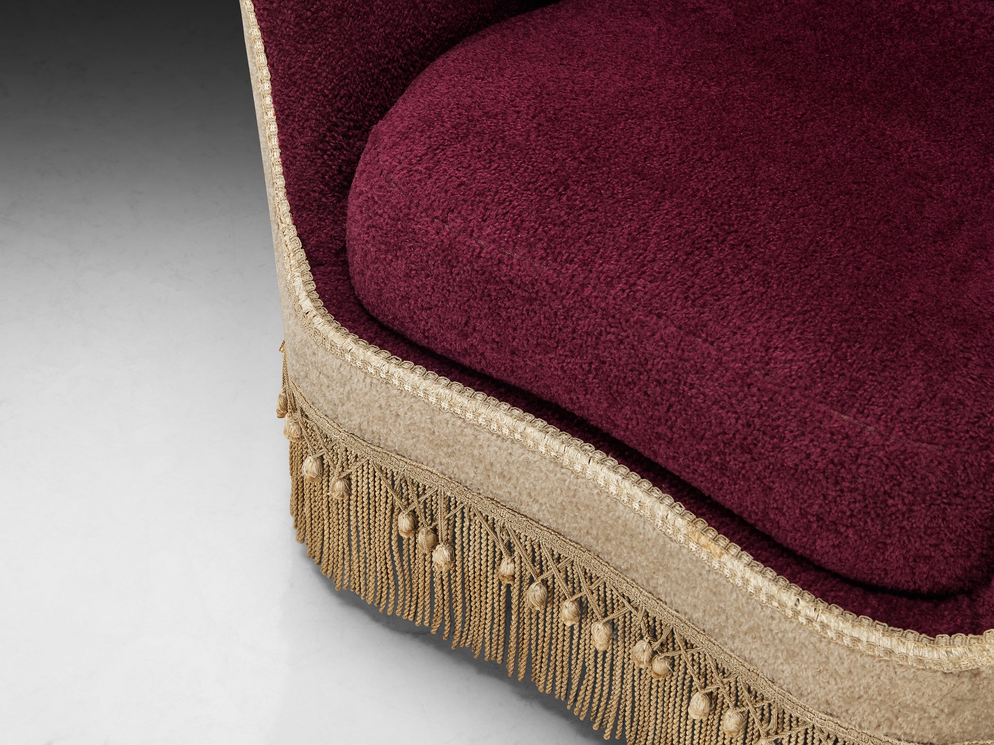 Italian Mid-Century Modern Curved Armchairs Seating Morentz