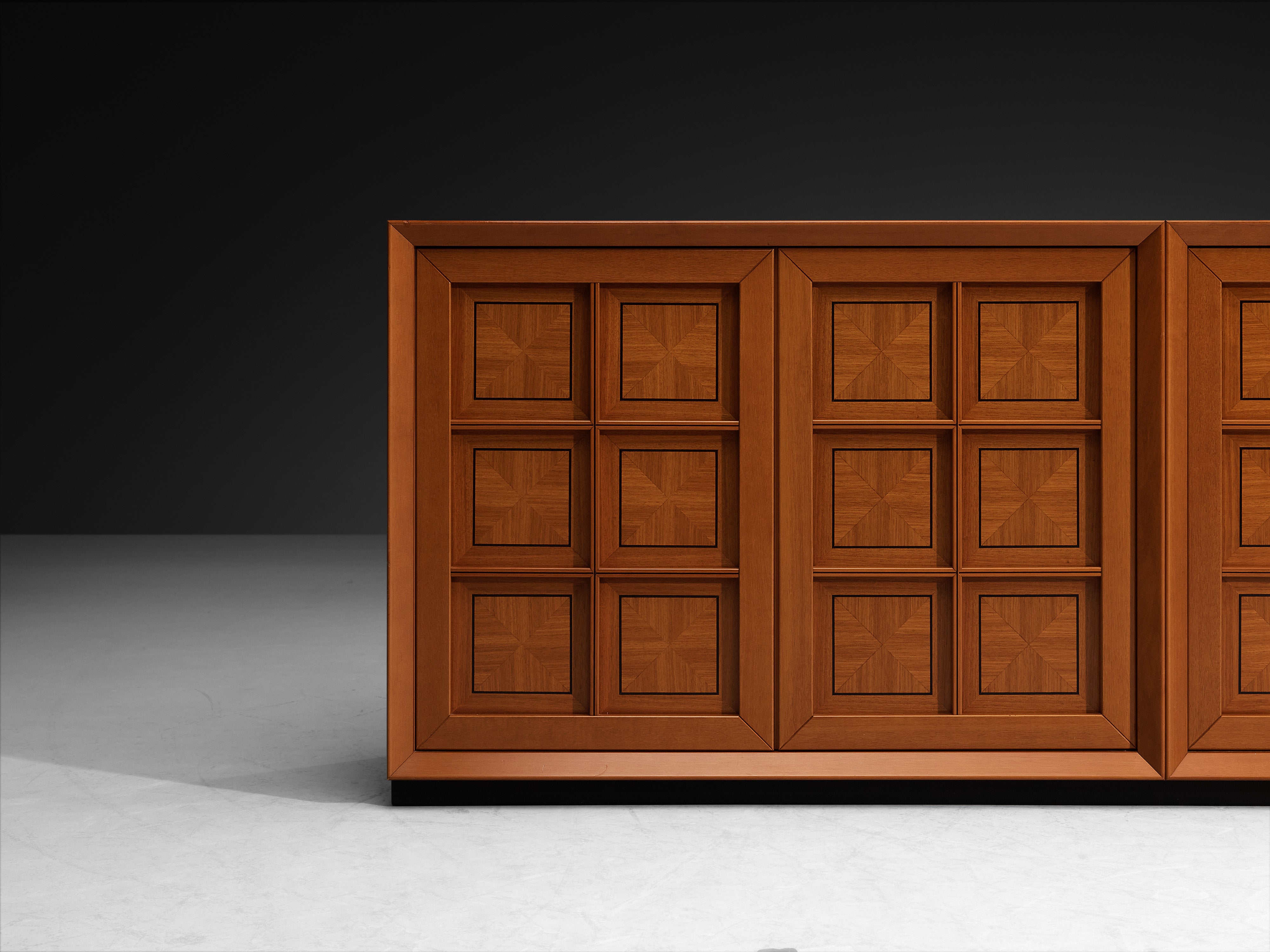 Italian Postmodern Sideboard with Geometric Front Case pieces and storage cabinets Morentz