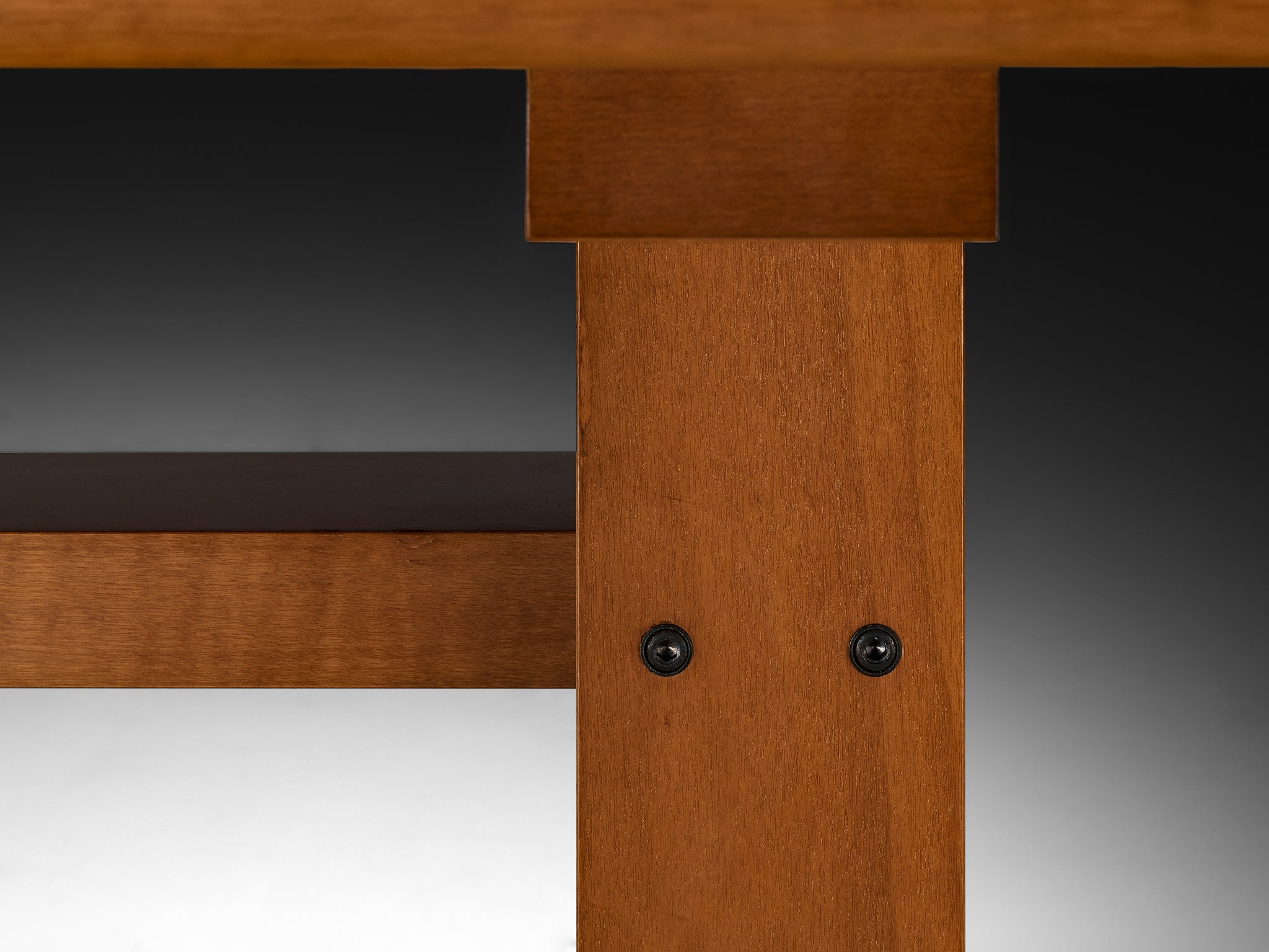 Post-Modern Italian Dining Table in Cherry Wood