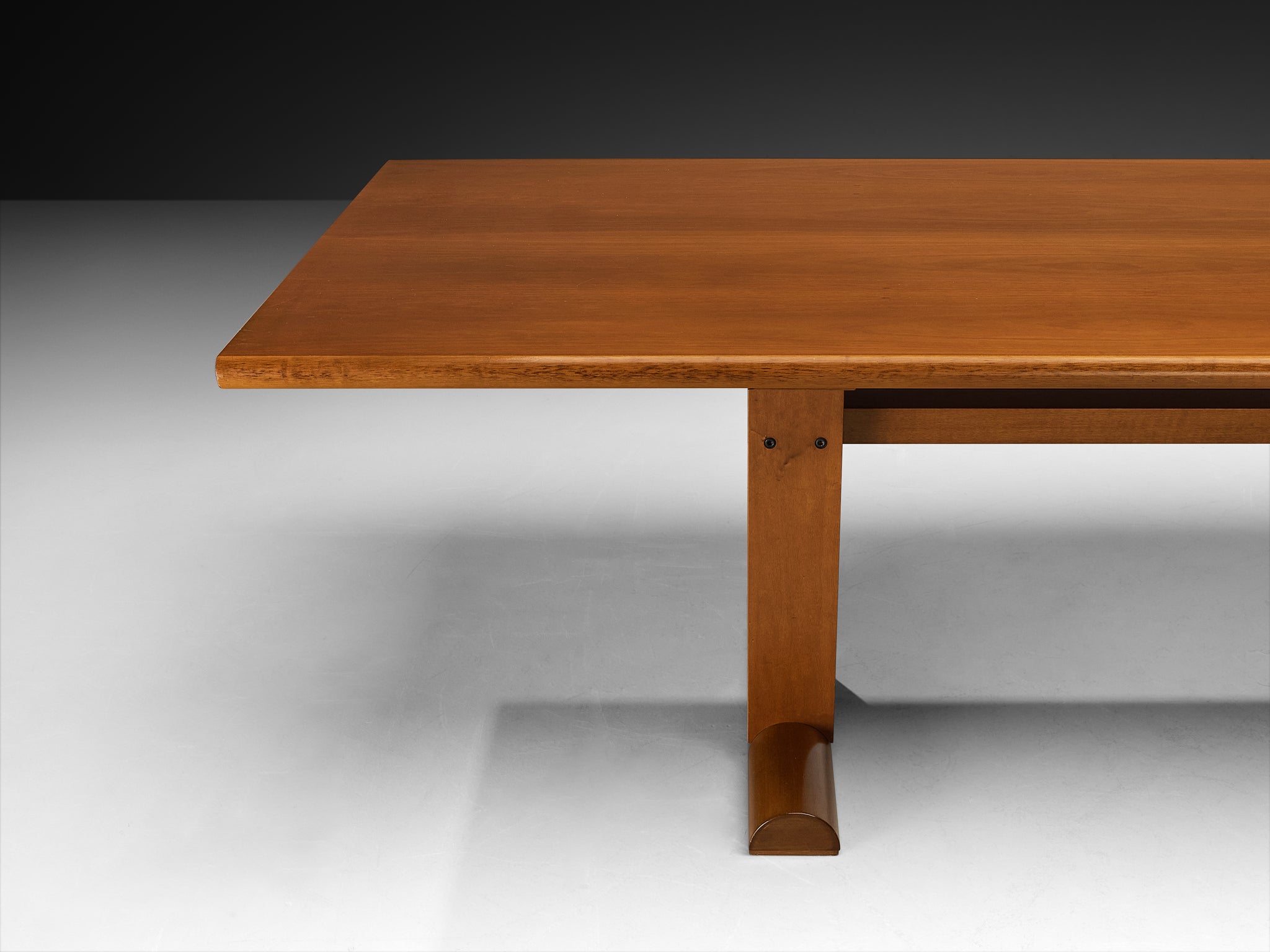 Post-Modern Italian Dining Table in Cherry Wood