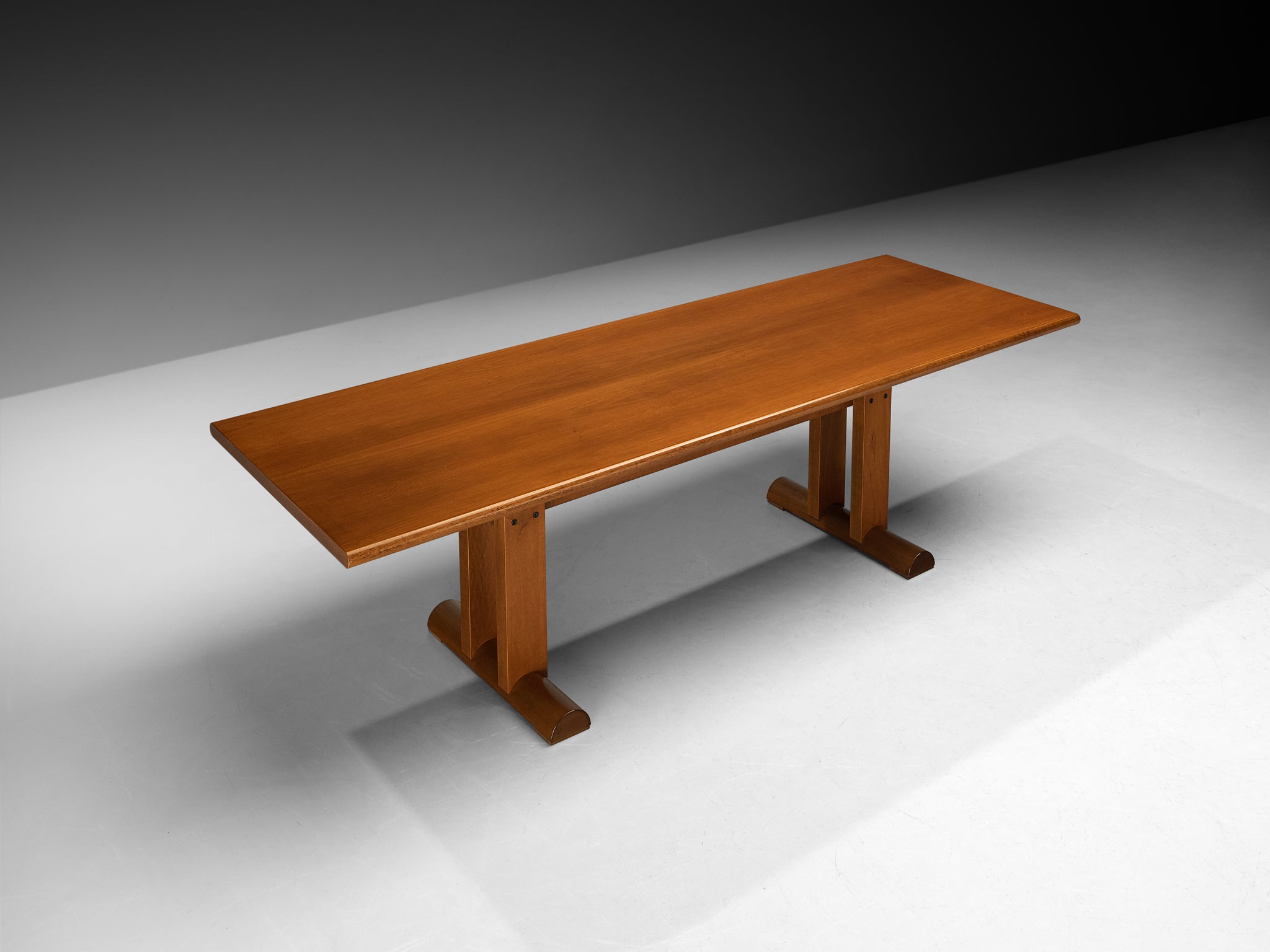 Post-Modern Italian Dining Table in Cherry Wood