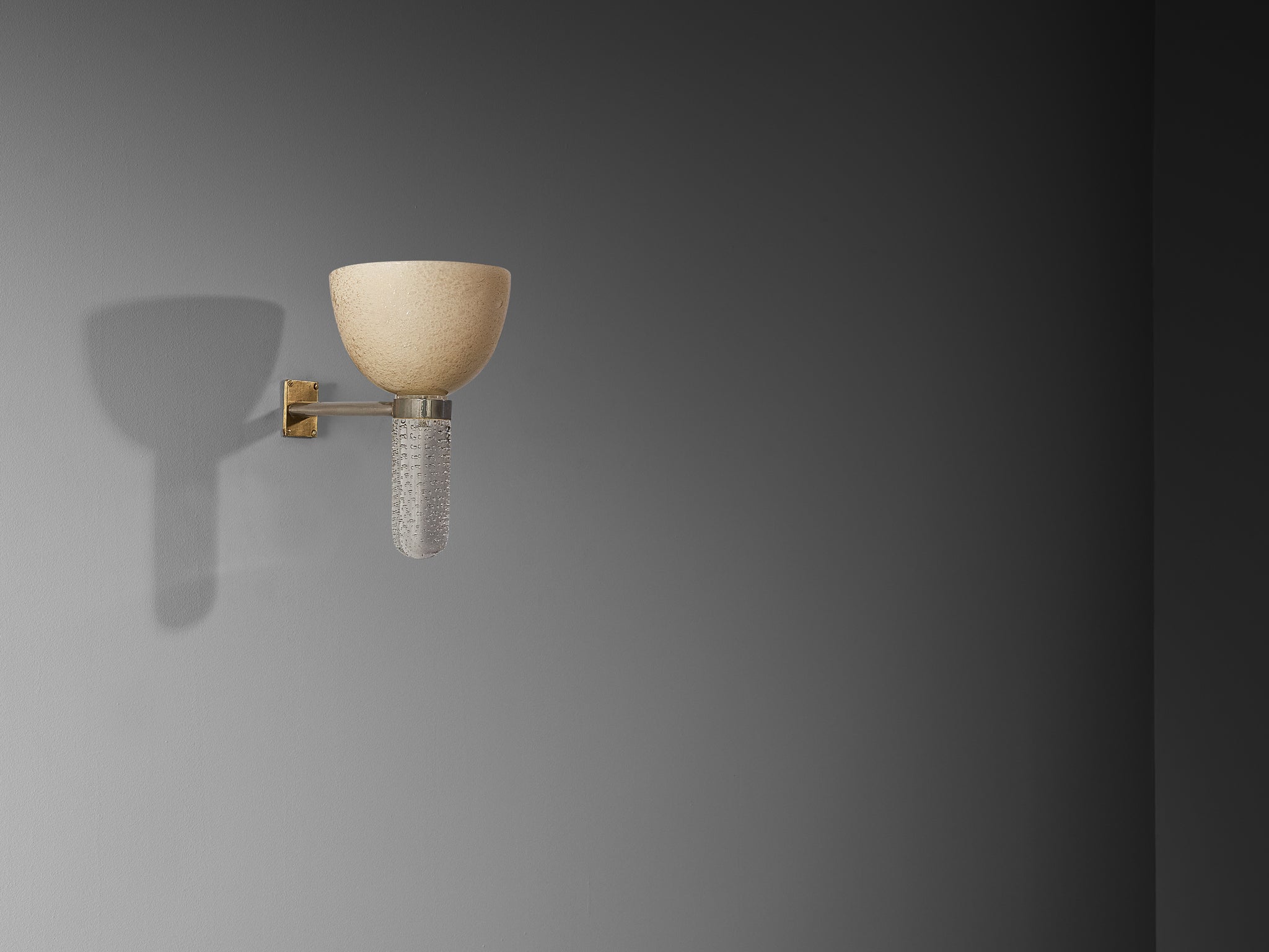 Seguso Vetri d’Arte Wall Light in Murano Pulegoso Glass Lighting Morentz