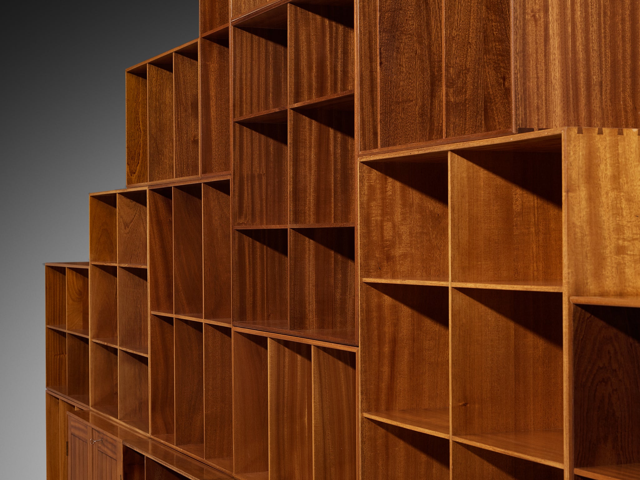 Mogens Koch for Rud Radmussen Modular Book Case in Mahogany