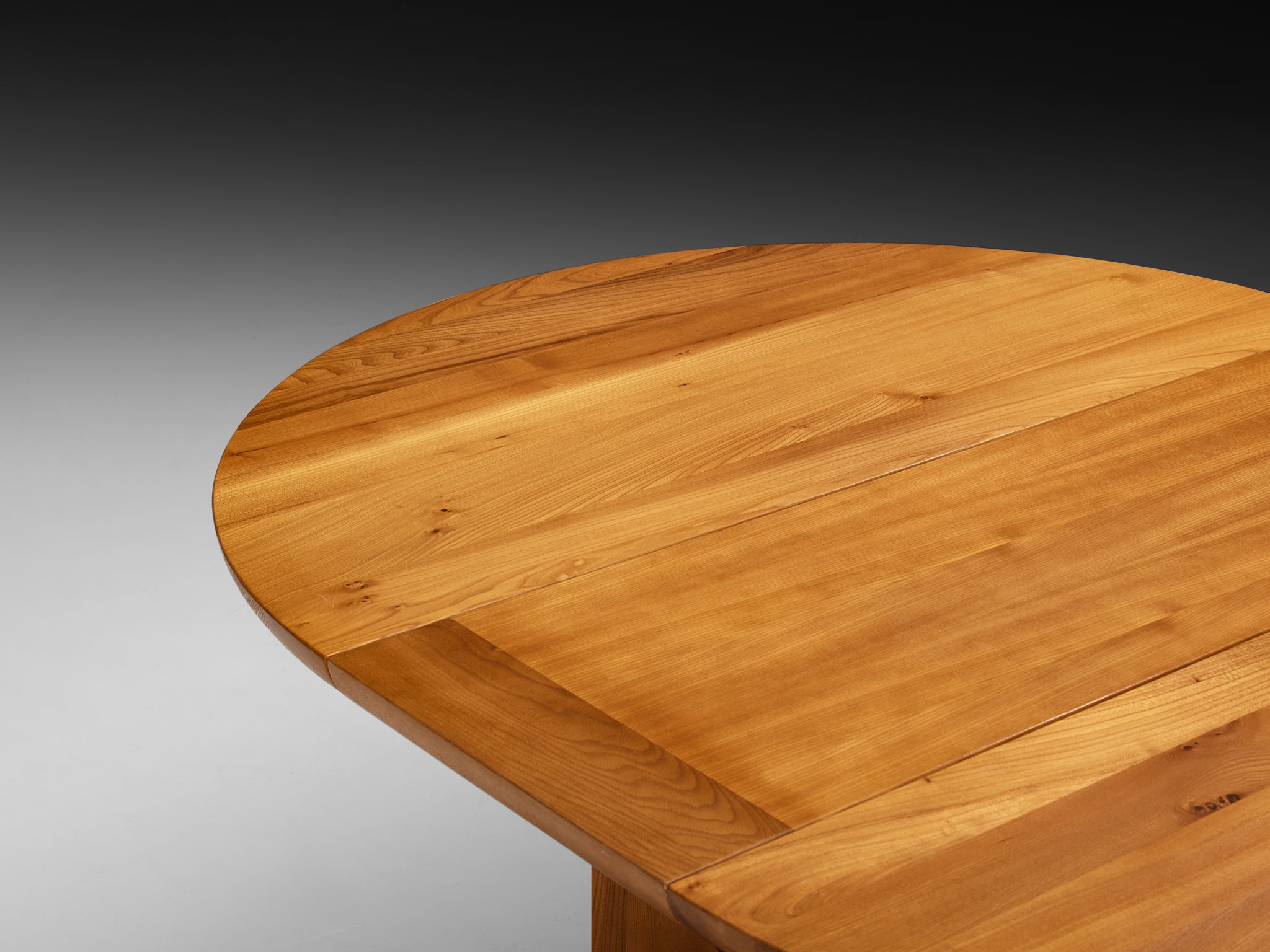Luigi Gorgoni for Roche Bobois Post-Modern Extendable Elm Dining Table Tables Morentz