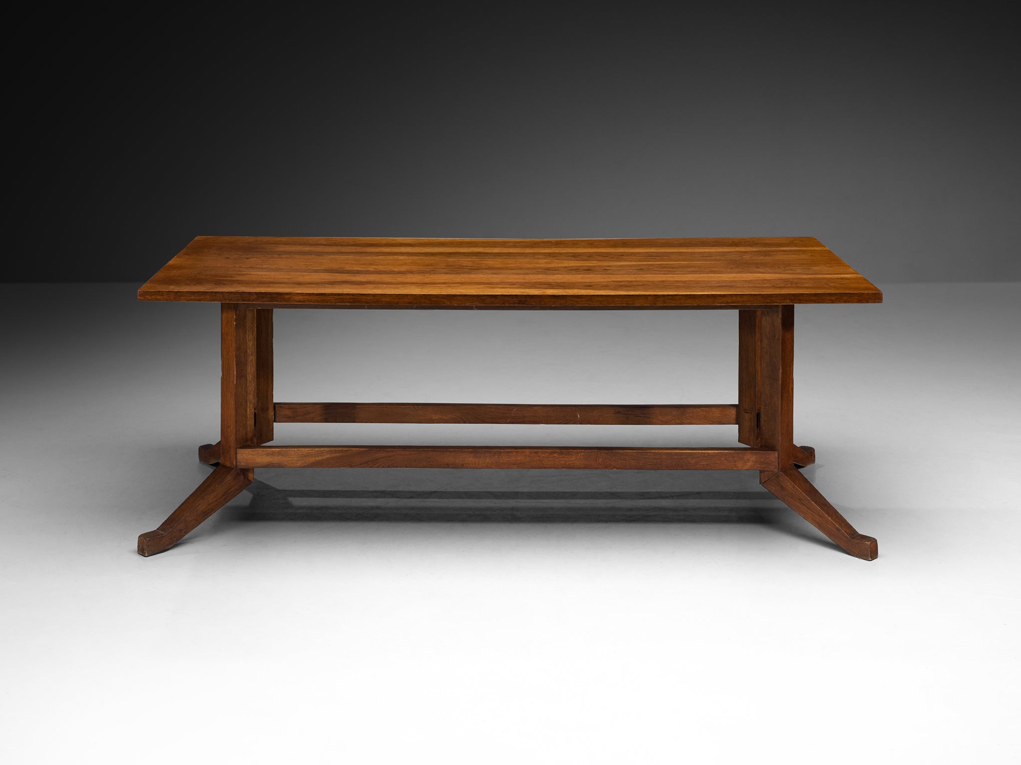 Mid-Century Modern French Oak Dining Table Tables Morentz