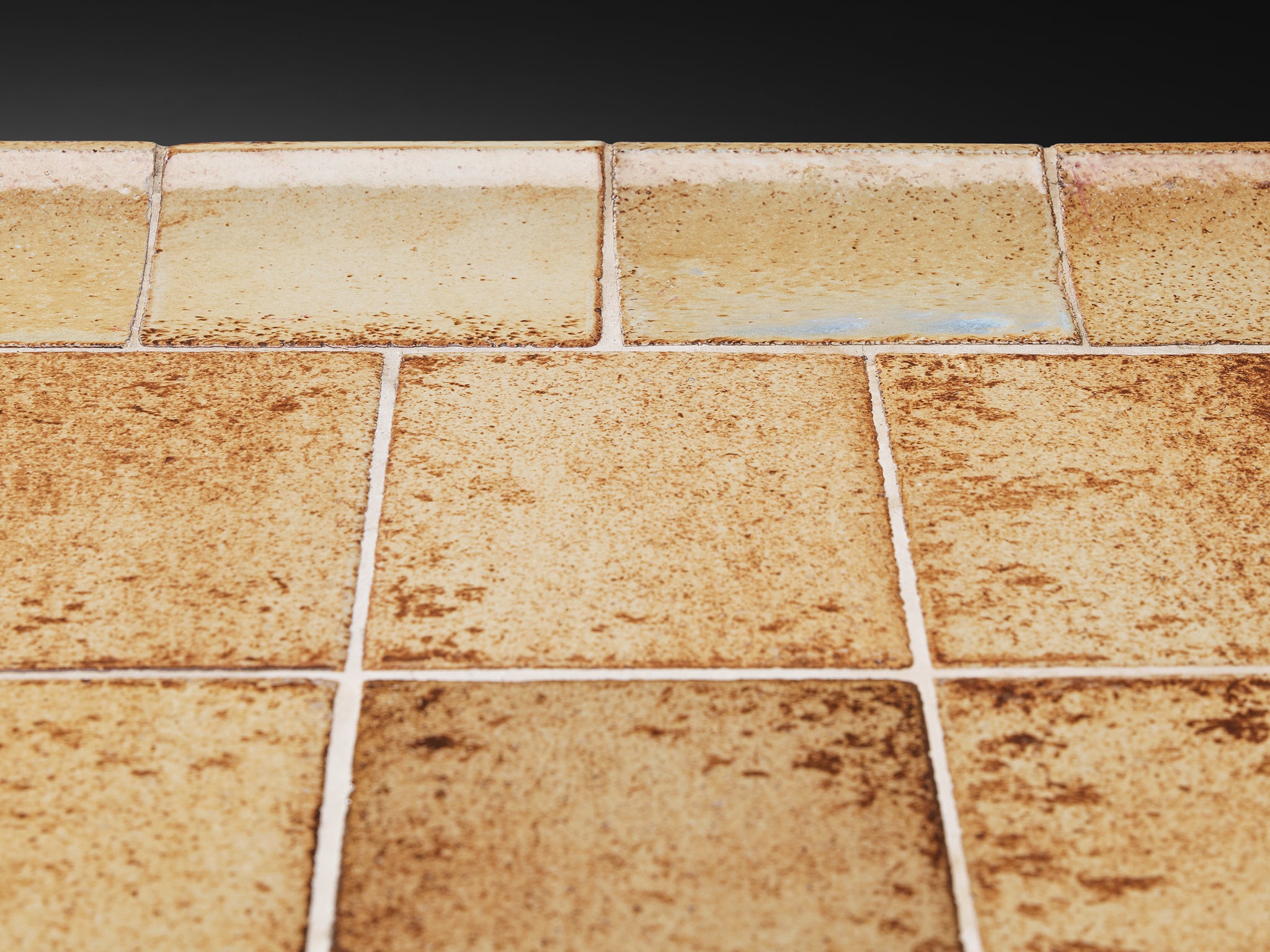 Roger Capron 'Cuvette' Coffee Table in Ceramic and Iron Tables Morentz