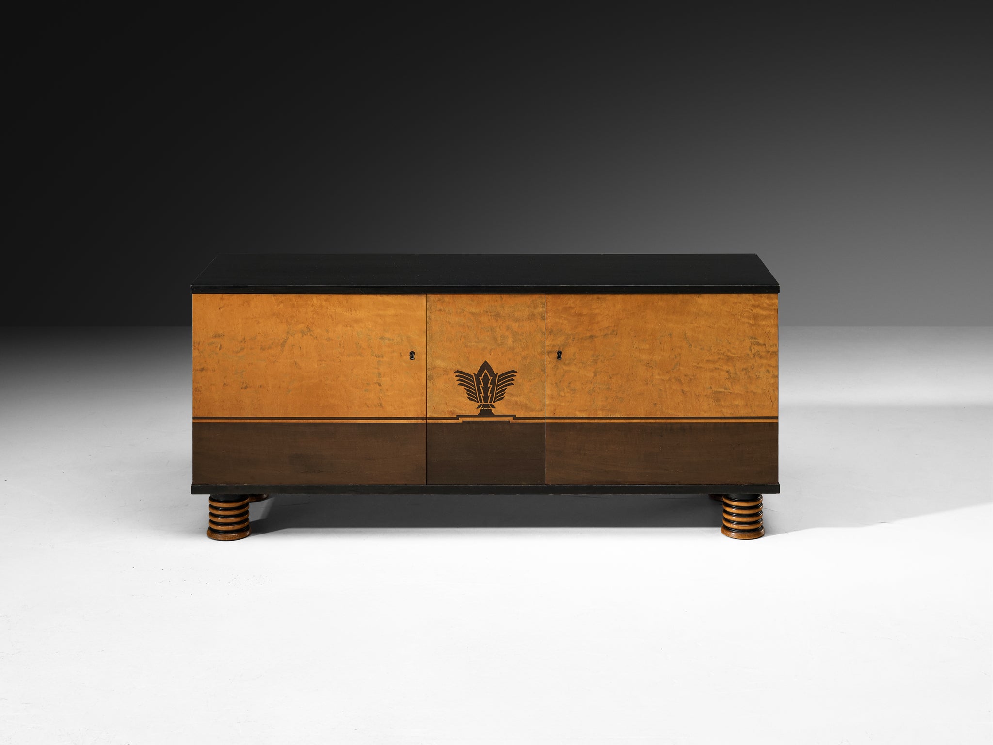Rare Otto Schulz for Boet Sideboard in Birch Case pieces and storage cabinets Morentz