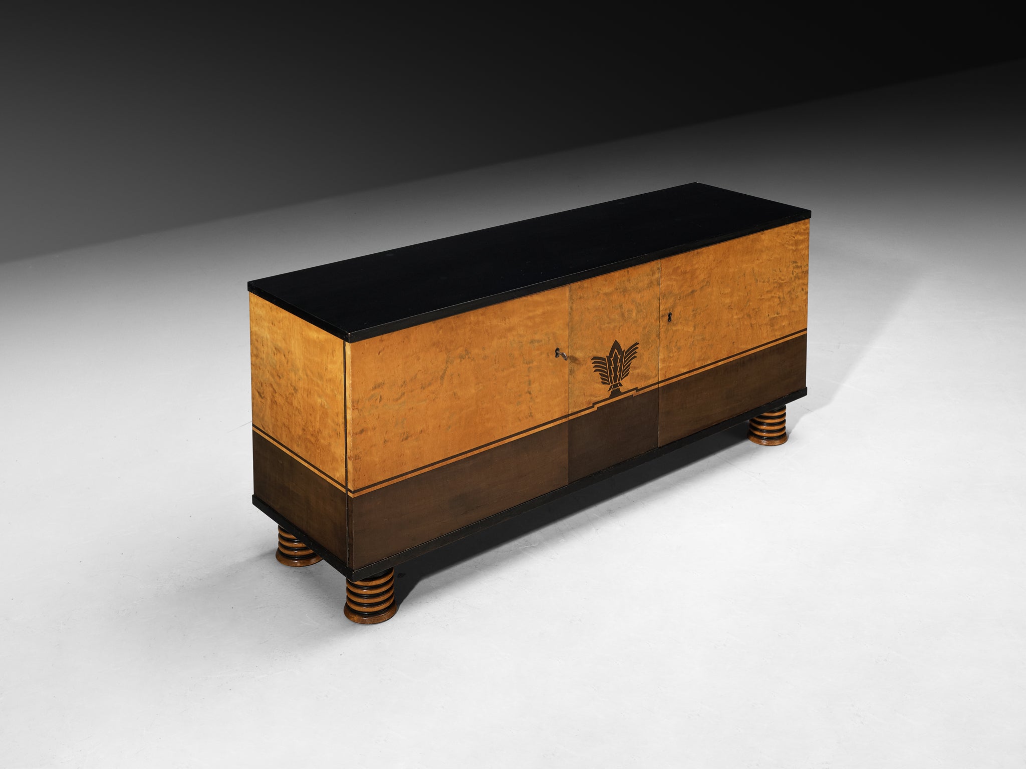 Rare Otto Schulz for Boet Sideboard in Birch Case pieces and storage cabinets Morentz