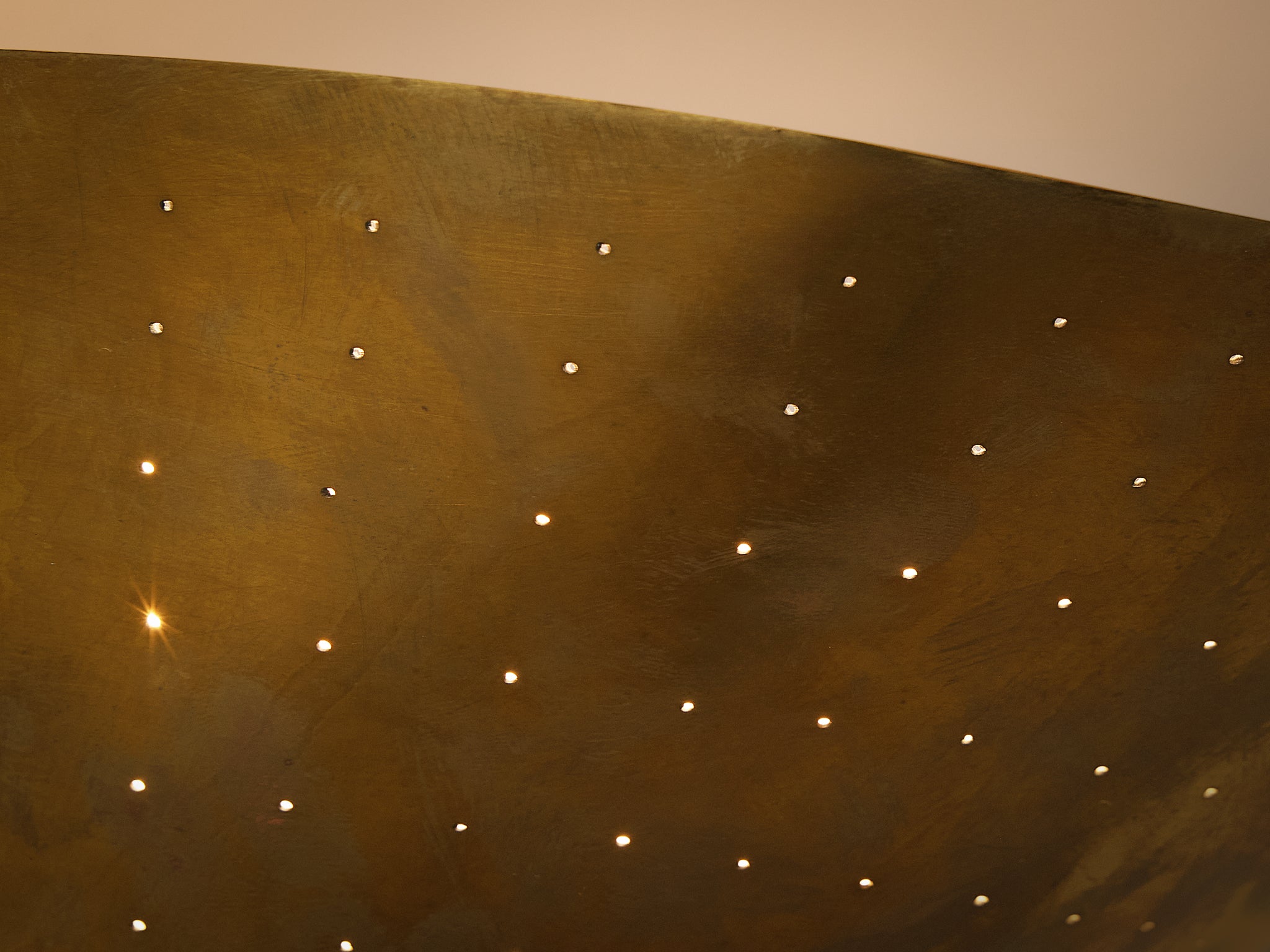 Carl-Axel Acking '5019' Wall Lights in Perforated Brass Lighting Morentz