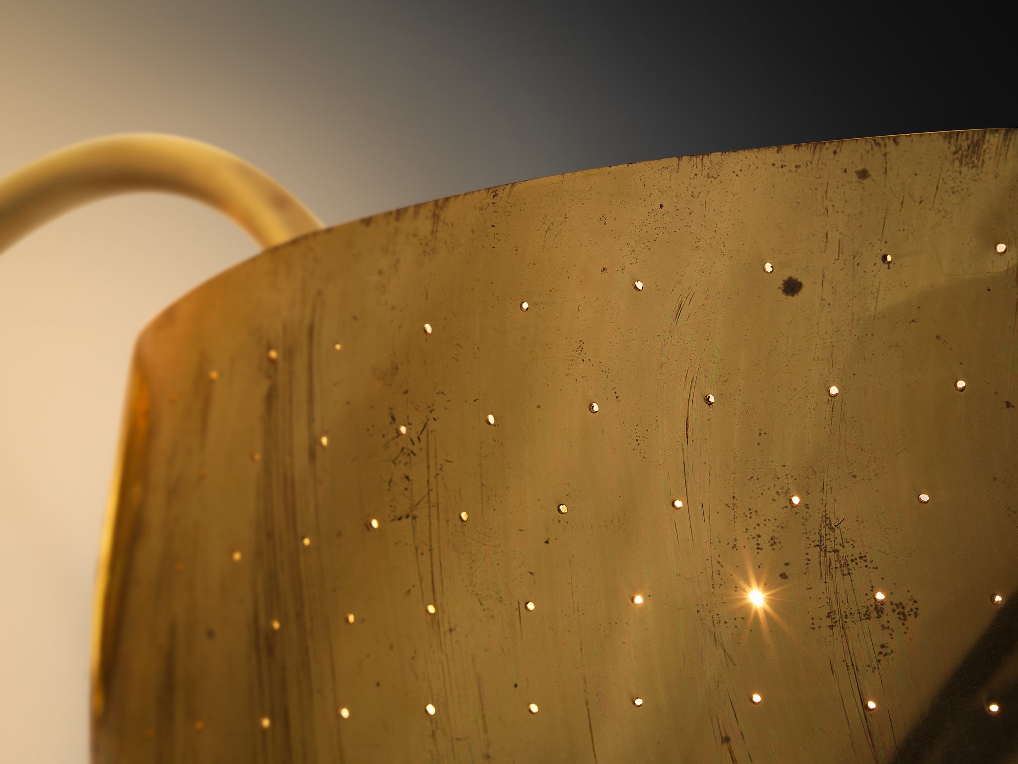 Carl-Axel Acking Wall Light in Perforated Brass Lighting Morentz