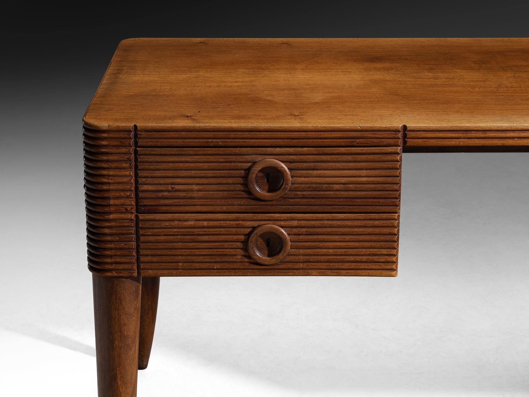 Paolo Buffa for Galdino Maspero Writing Desk in Walnut Tables Morentz