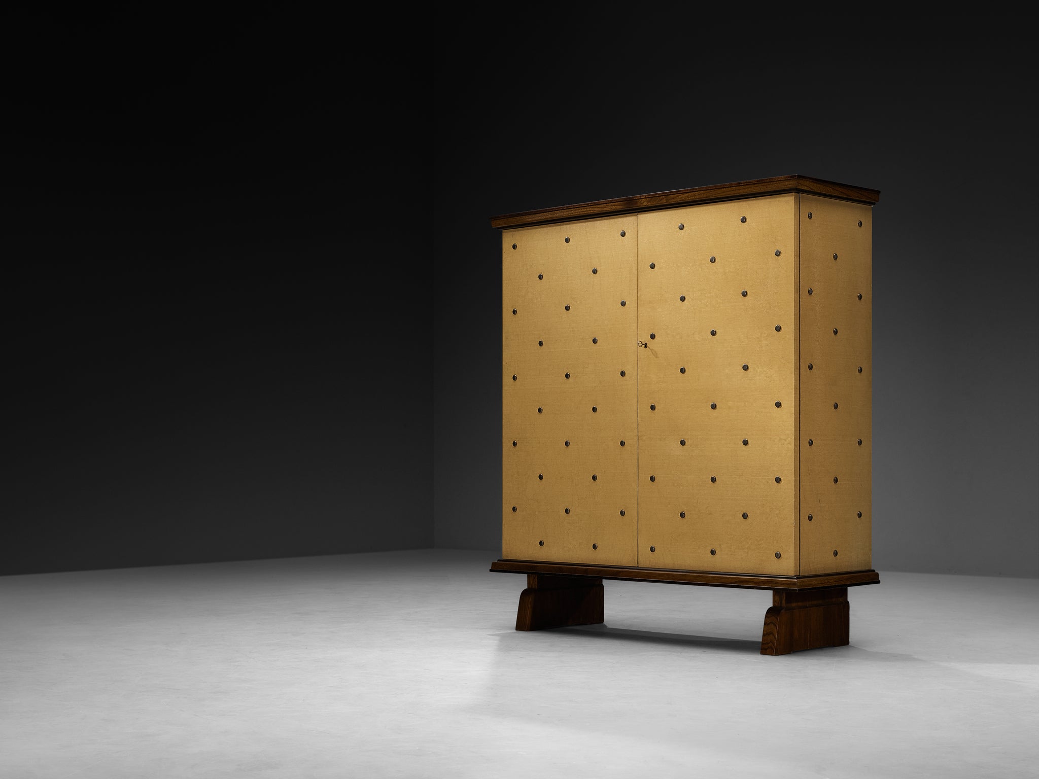 Otto Schulz for Boet Rare Cabinet with Brass Nails Case pieces and storage cabinets Morentz