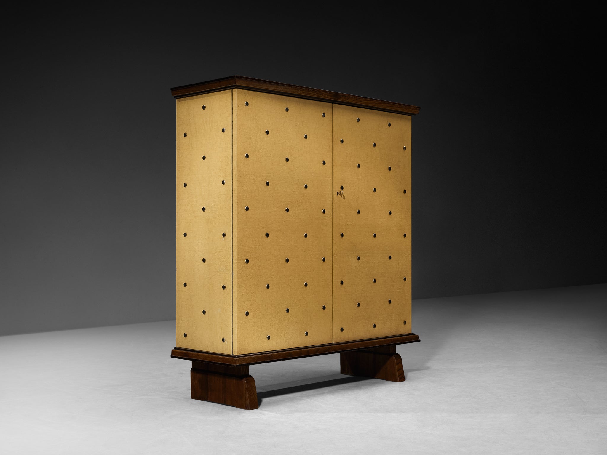 Otto Schulz for Boet Rare Cabinet with Brass Nails Case pieces and storage cabinets Morentz